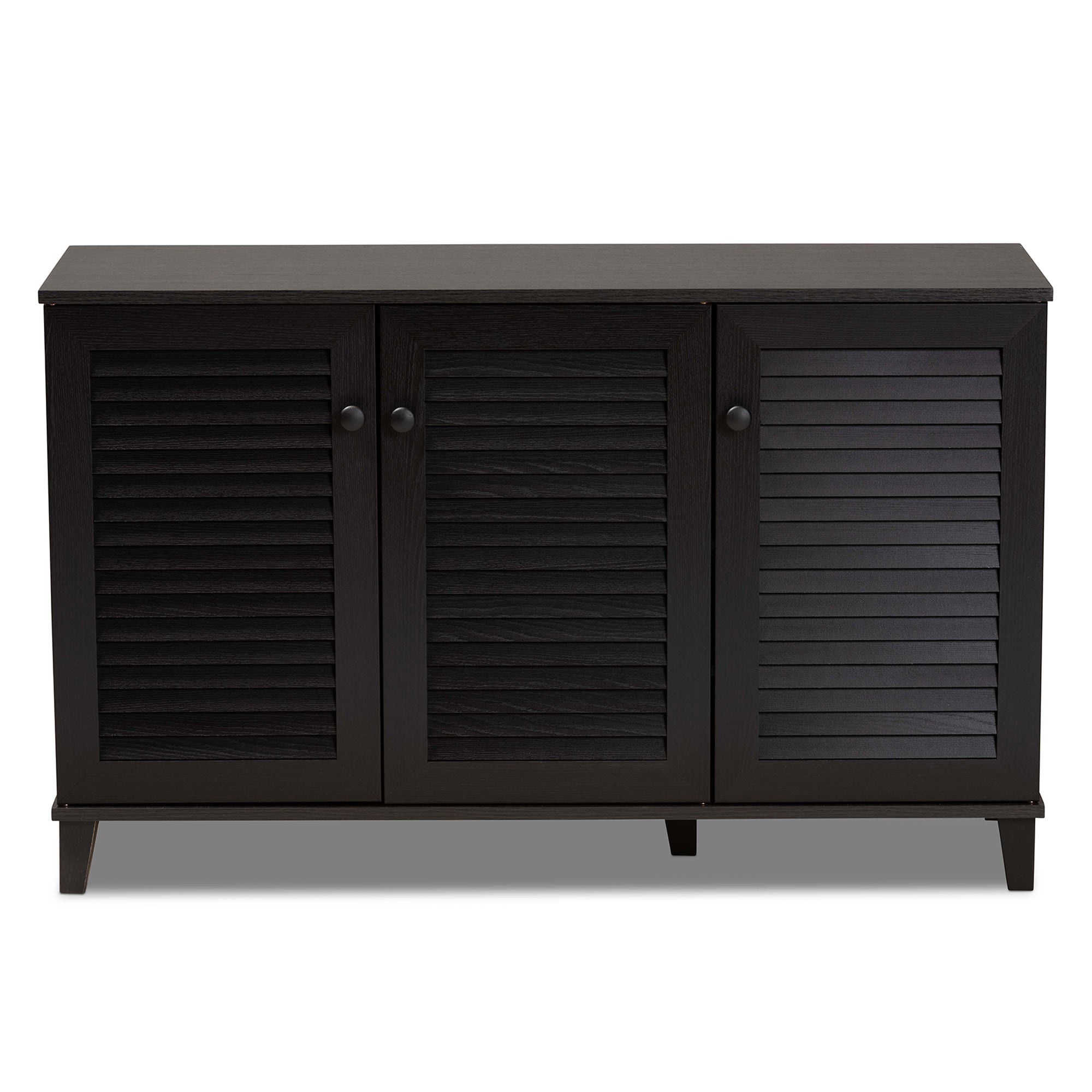 Baxton Studio Warren Espresso Shoe-Storage Cabinet
