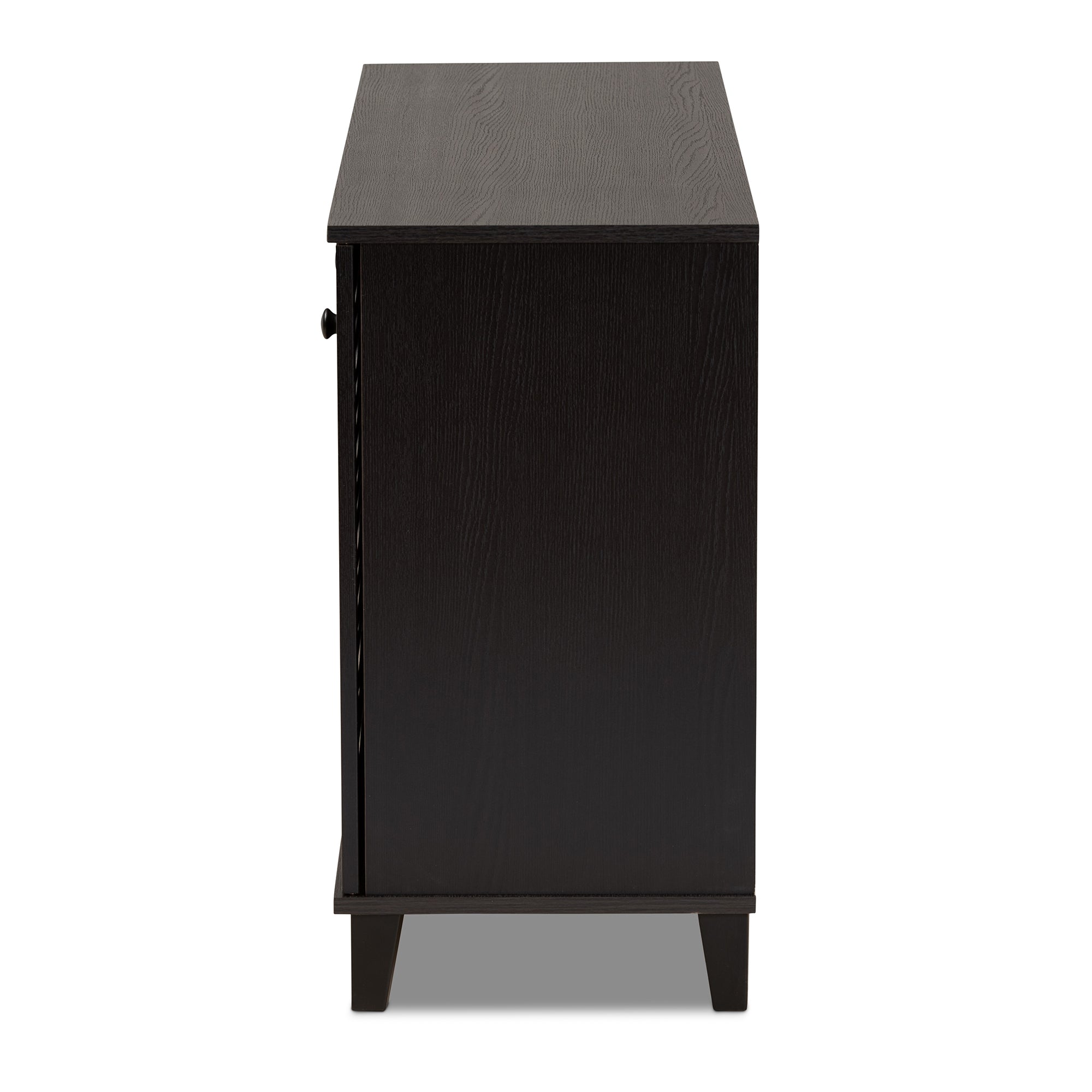 Baxton Studio Warren Espresso Shoe-Storage Cabinet