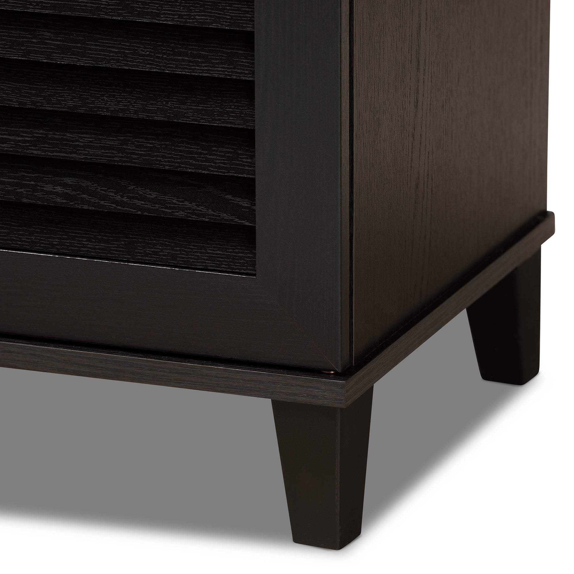 Baxton Studio Warren Espresso Shoe-Storage Cabinet