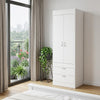 23" White Two Drawer Dresser