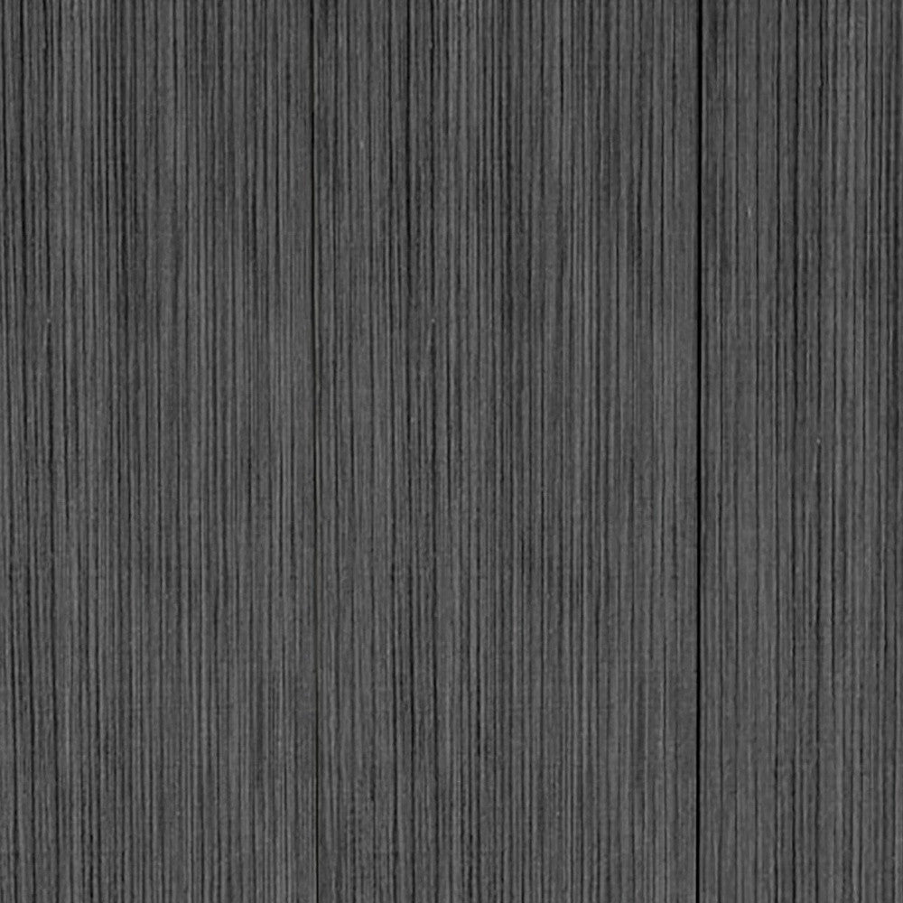 71" Dark Gray Wood Three Door Two Drawer Combo Dresser
