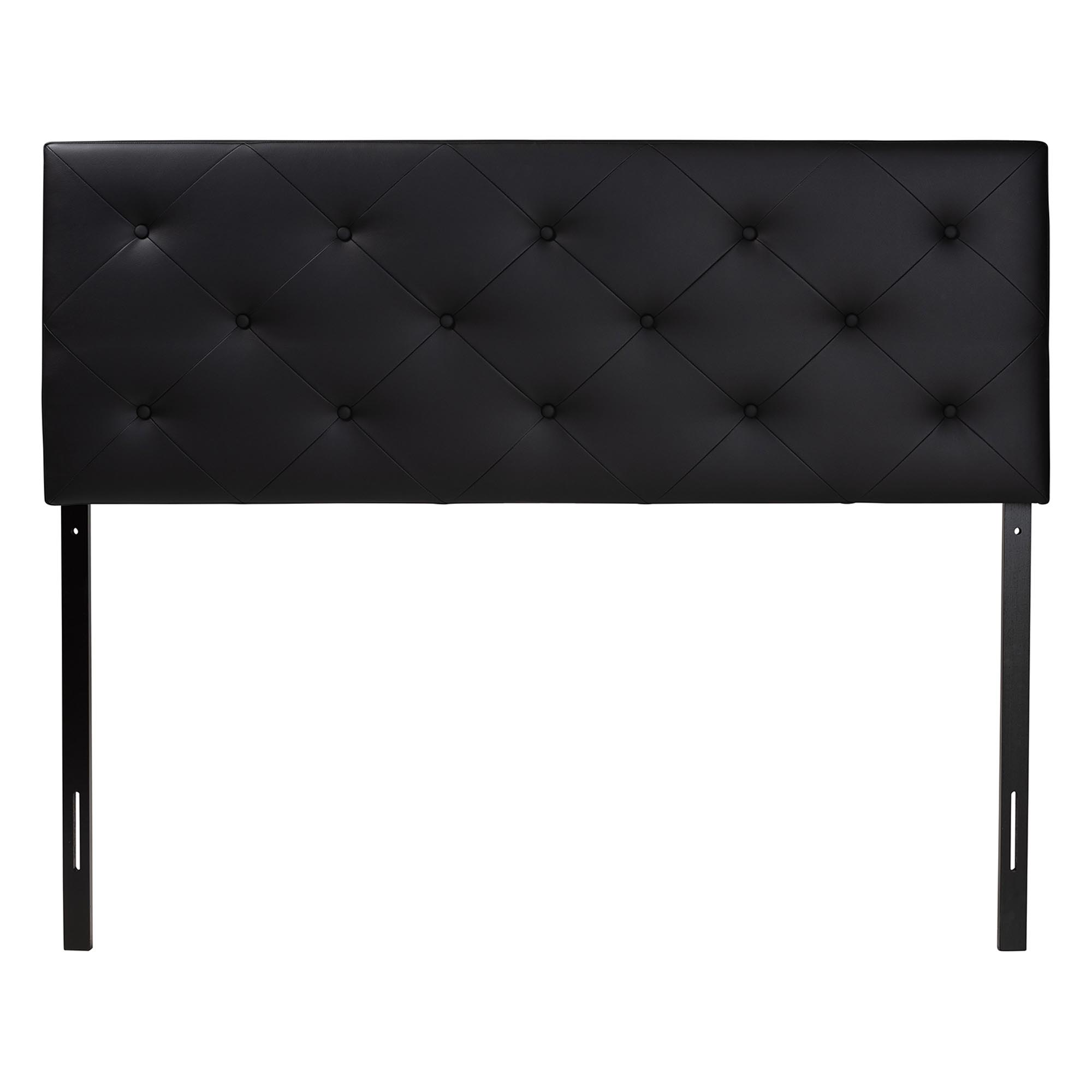 Baxton Studio Bedford Black Queen Sized Headboard