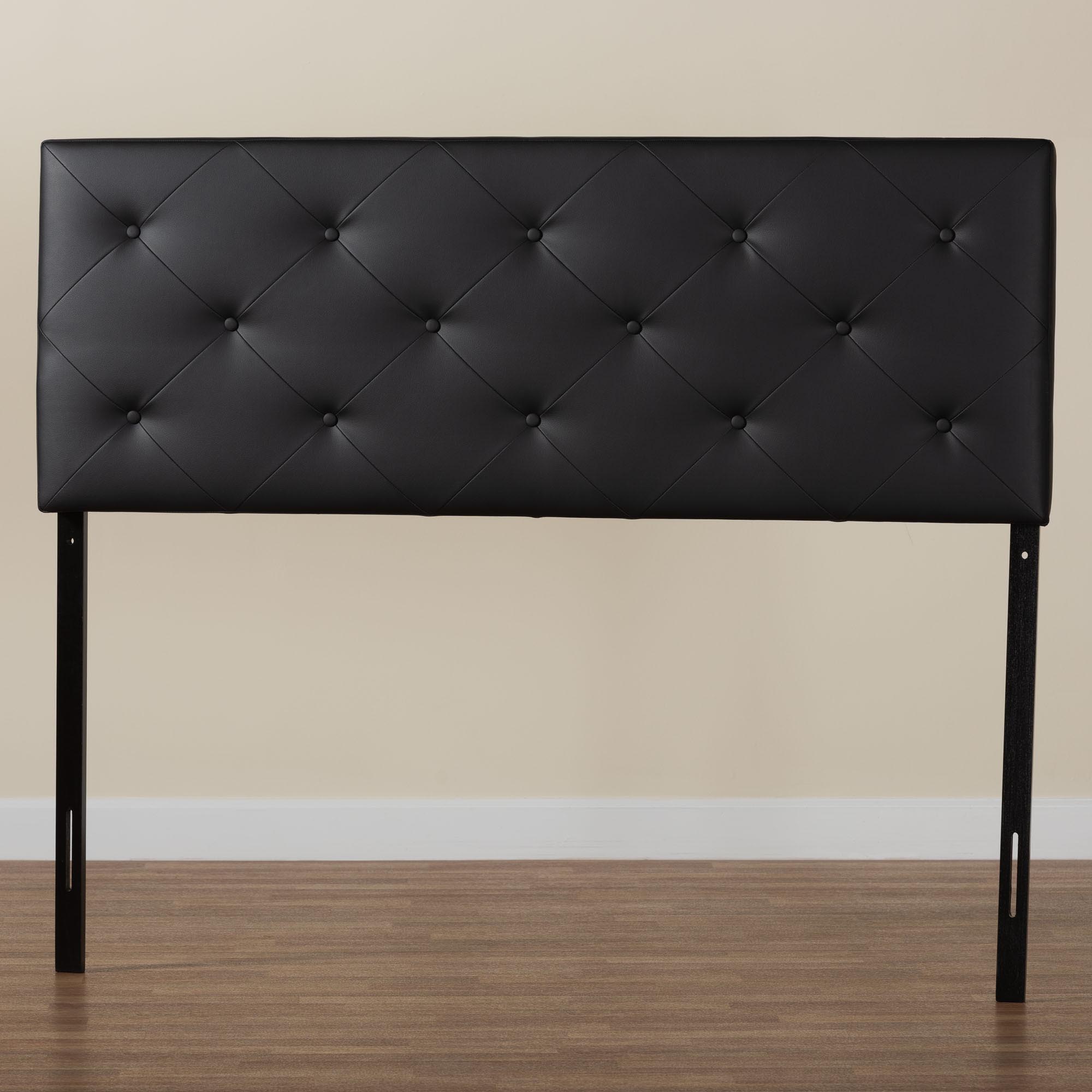 Baxton Studio Bedford Black Queen Sized Headboard
