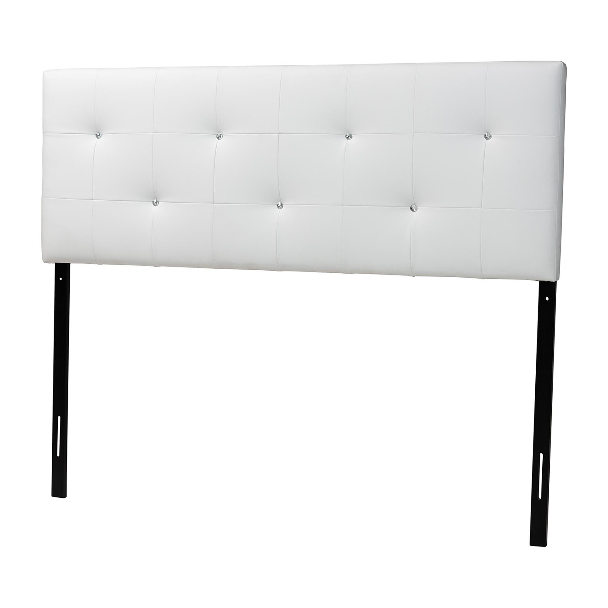Baxton Studio Kirchem Upholstered White Full Sized Headboard