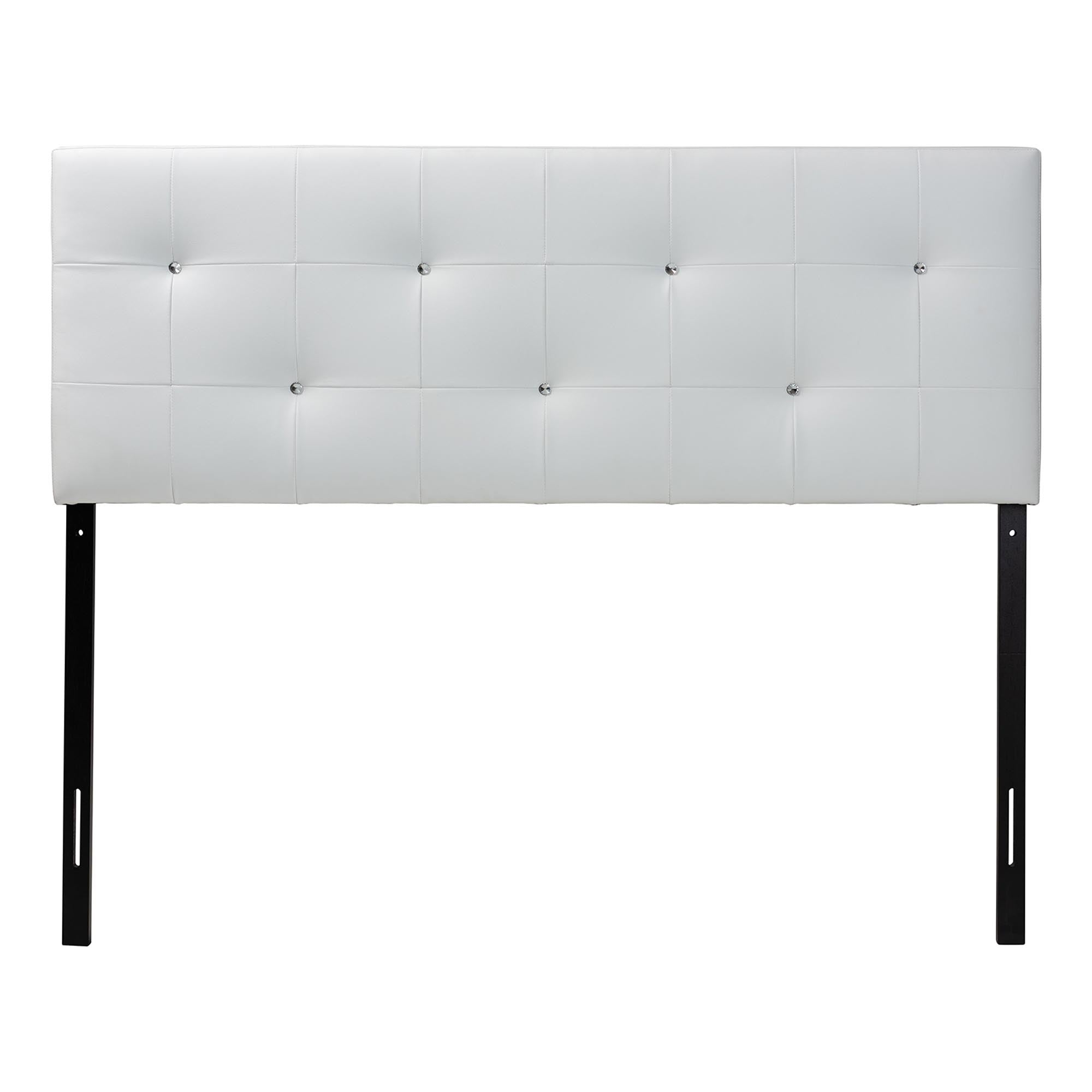 Baxton Studio Kirchem Upholstered White Queenl Sized Headboard