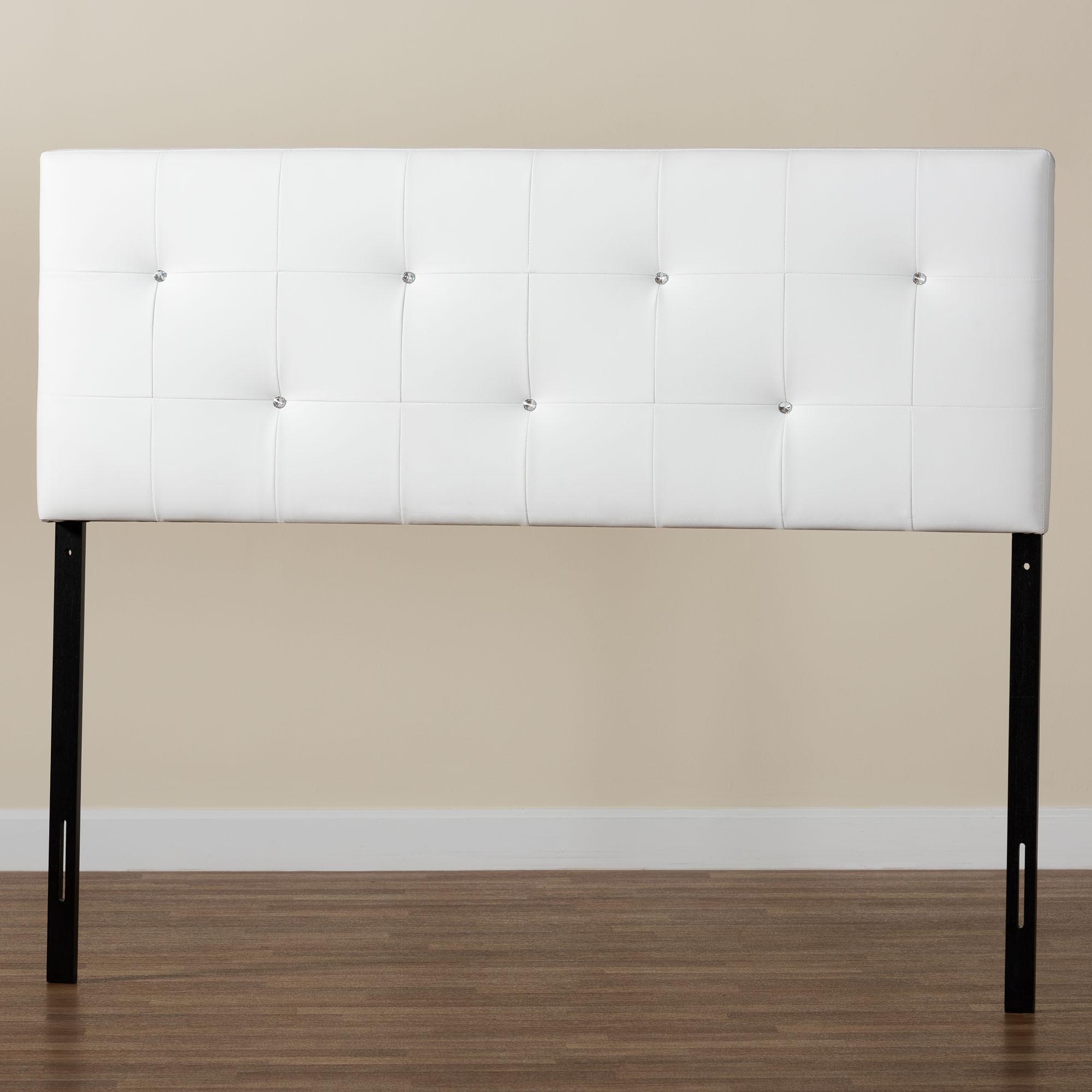 Baxton Studio Kirchem Upholstered White Full Sized Headboard