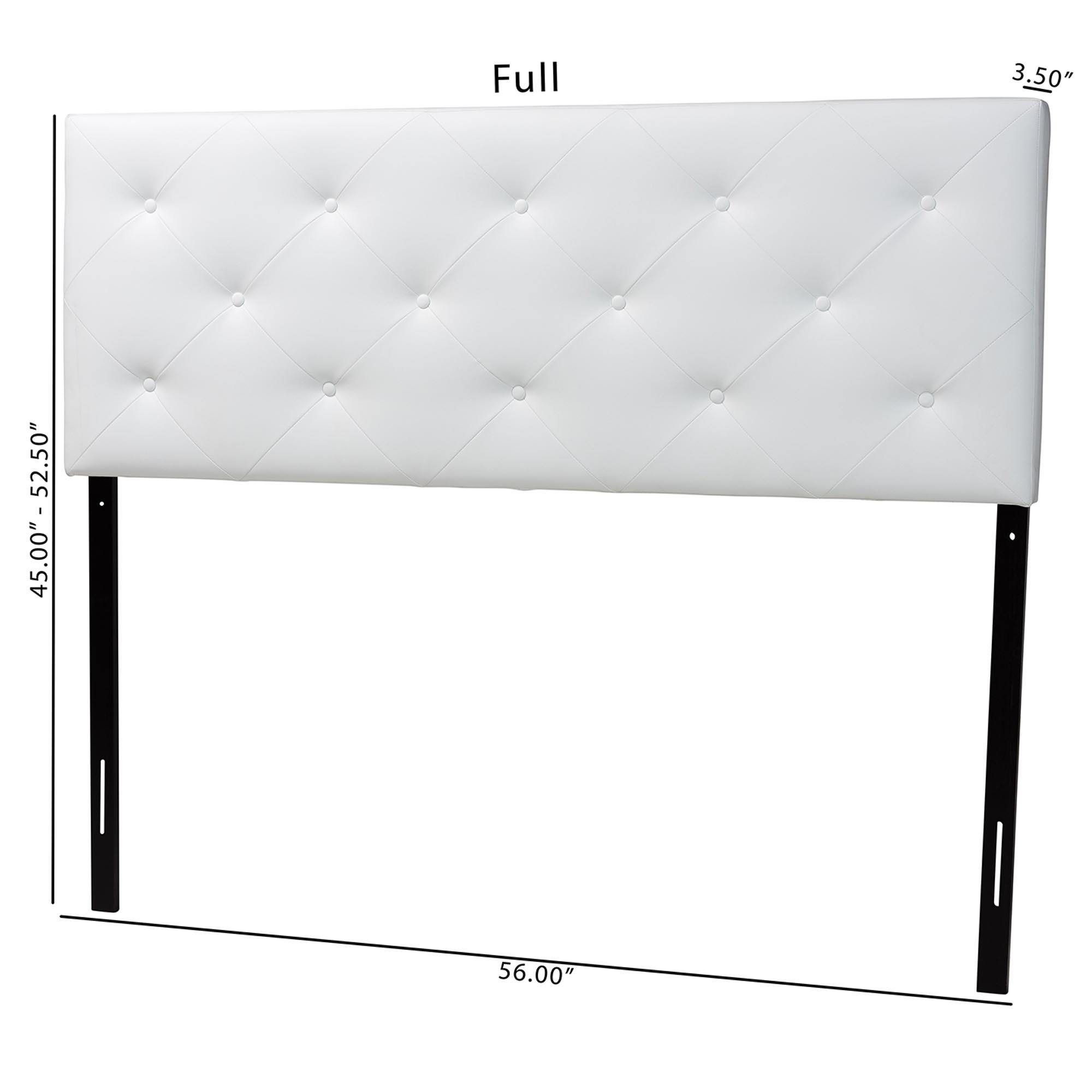 Baxton Studio Bedford White Queen Sized Headboard