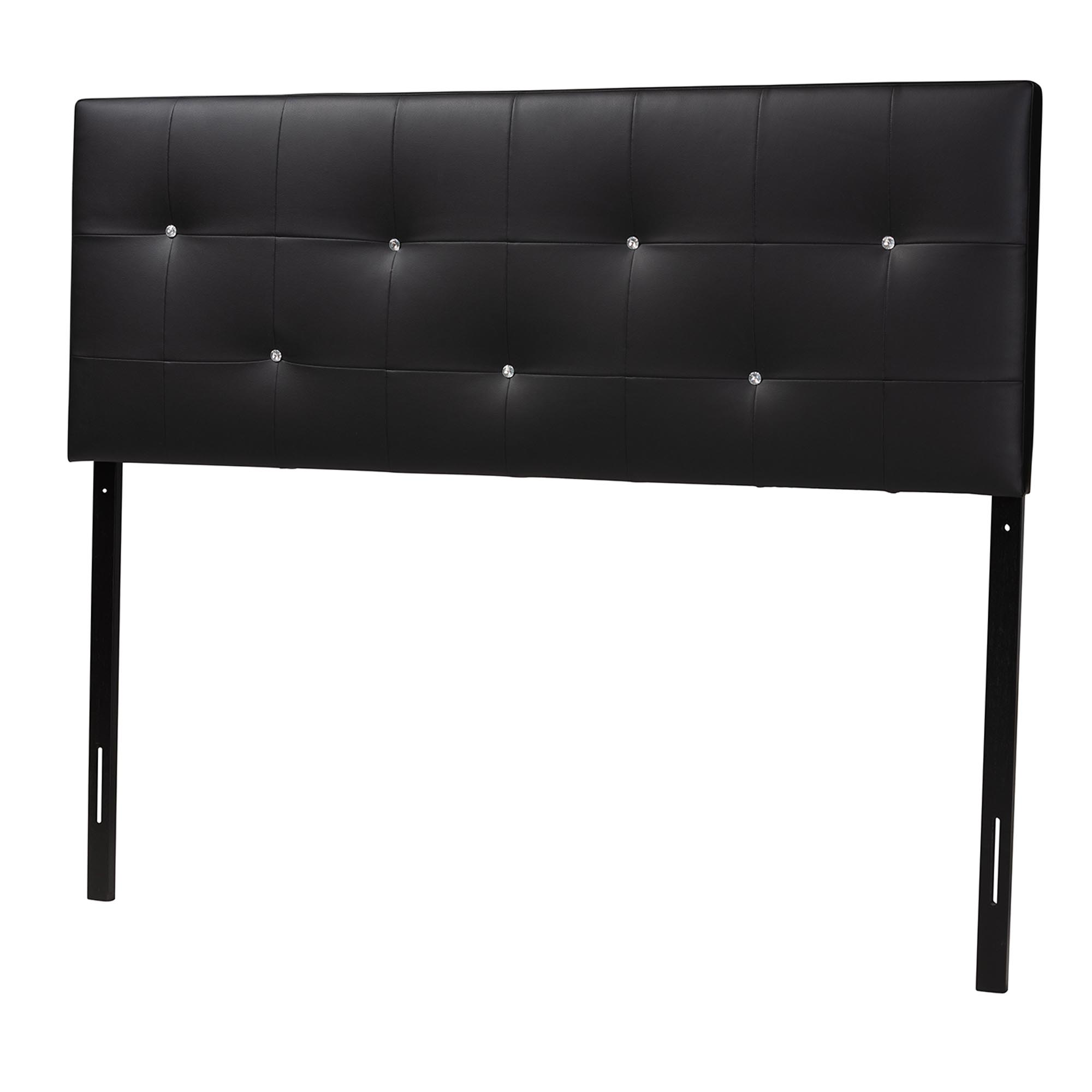 Baxton Studio Kirchem Upholstered Black Queenl Sized Headboard