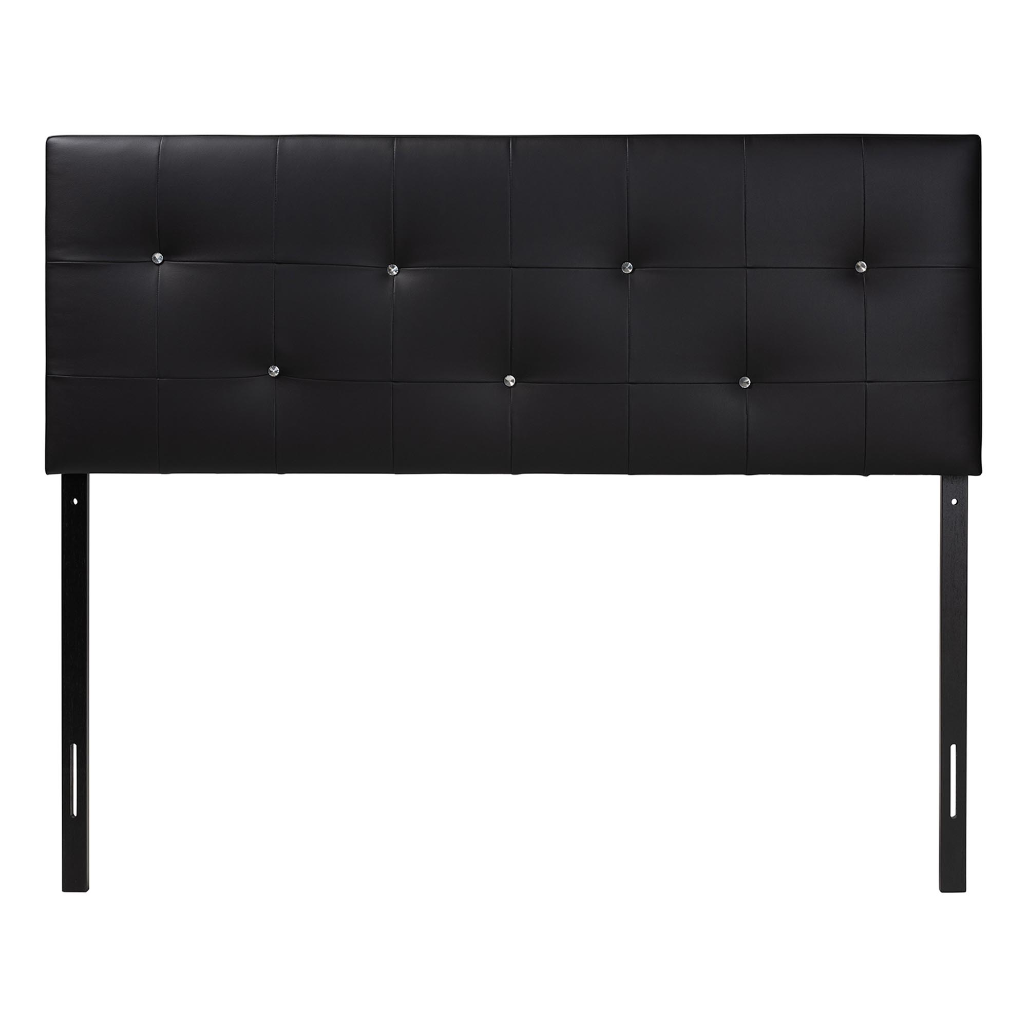 Baxton Studio Kirchem Upholstered Black Queenl Sized Headboard