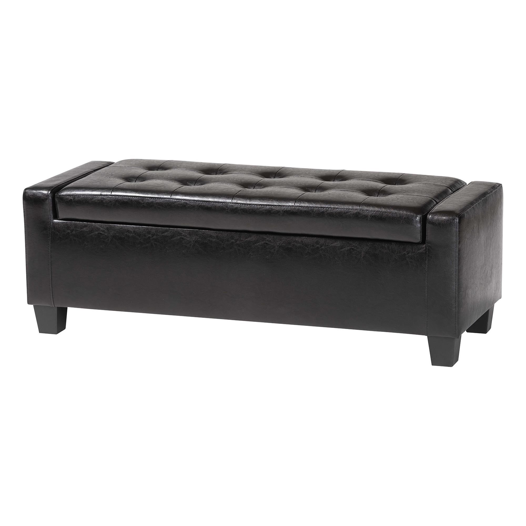 Baxton Studio Manchester Ottoman