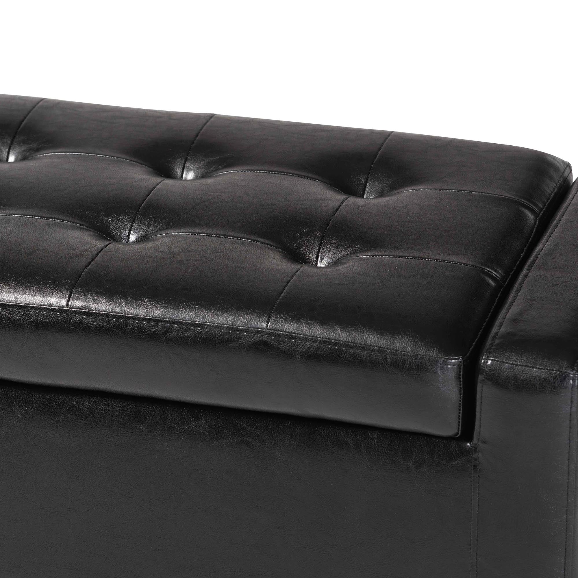 Baxton Studio Manchester Ottoman