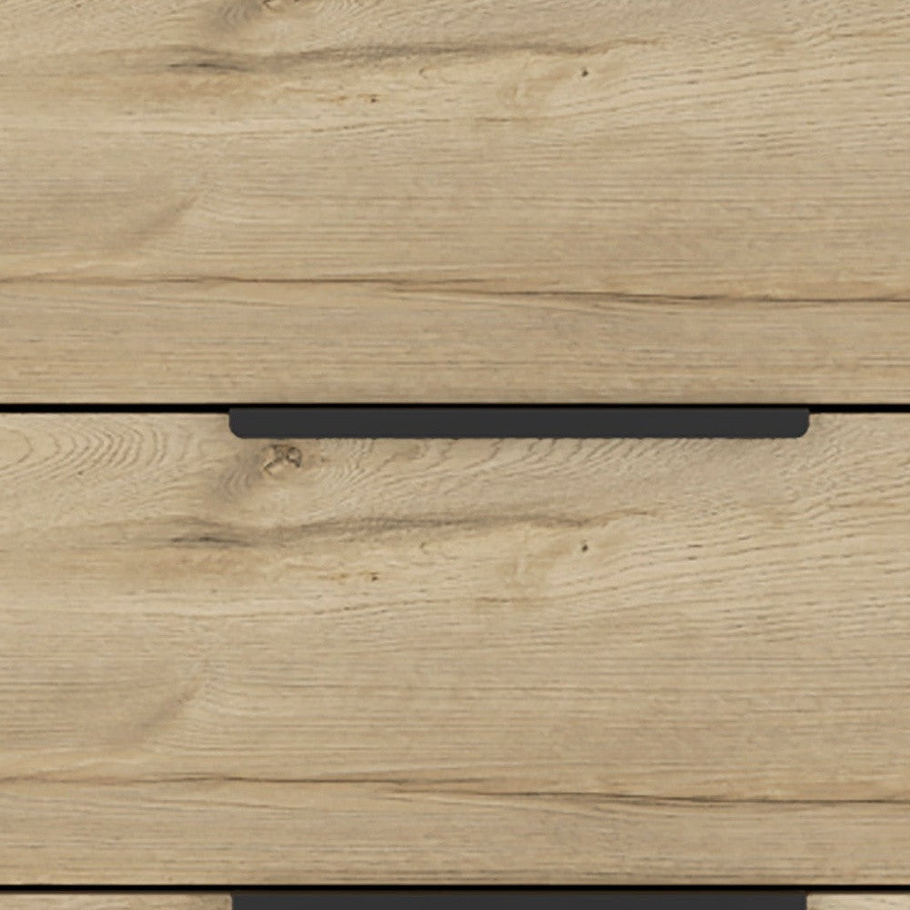 18" Natural Wood Three Drawer Dresser