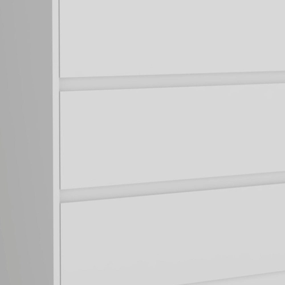 34" White Three Drawer Dresser