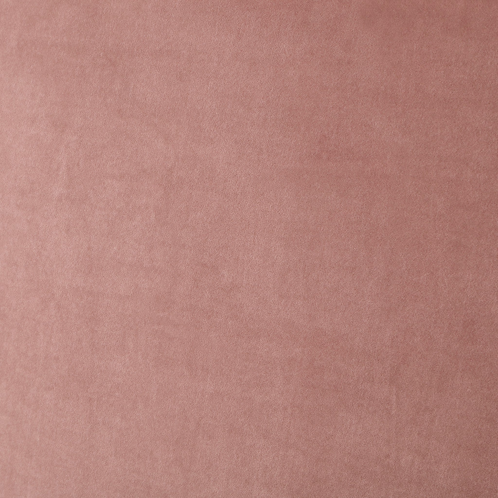Blush Solid Wood Queen Upholstered Velvet Bed with Nailhead Trim