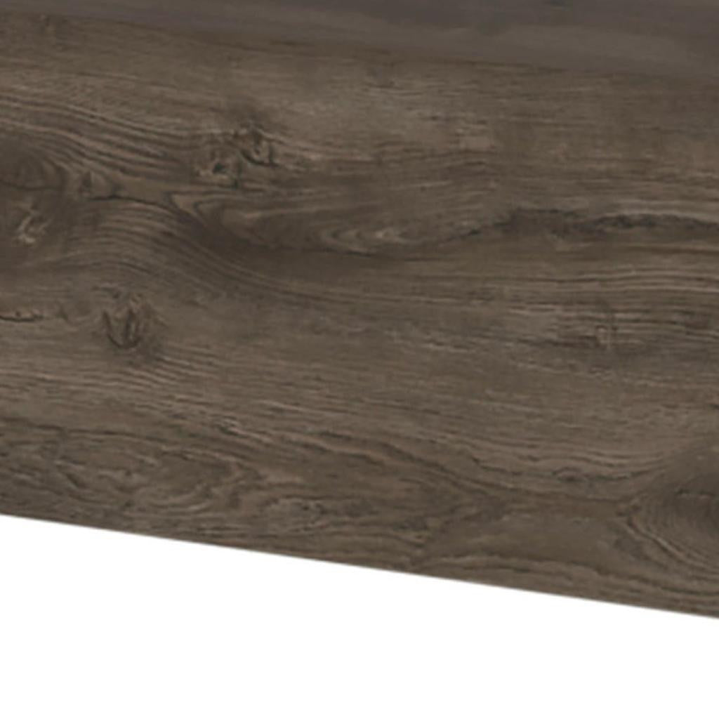 16" Brown Wood One Drawer Floating Nightstand