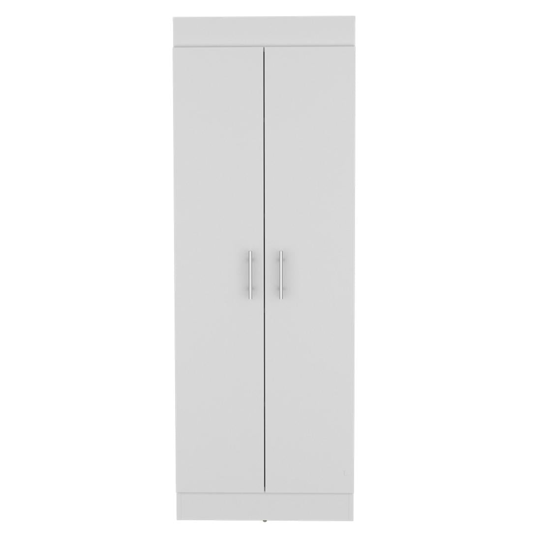 67" White Wood Pantry Or Storage Closet