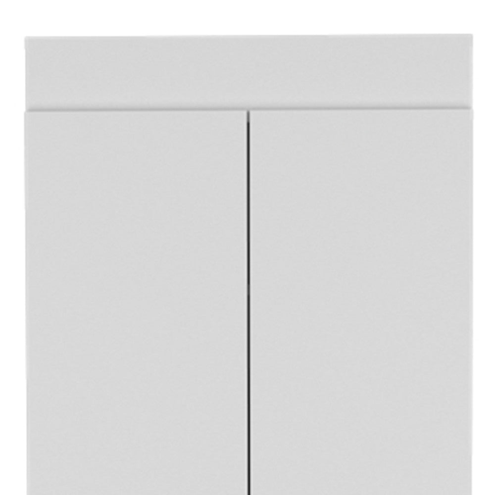 67" White Wood Pantry Or Storage Closet
