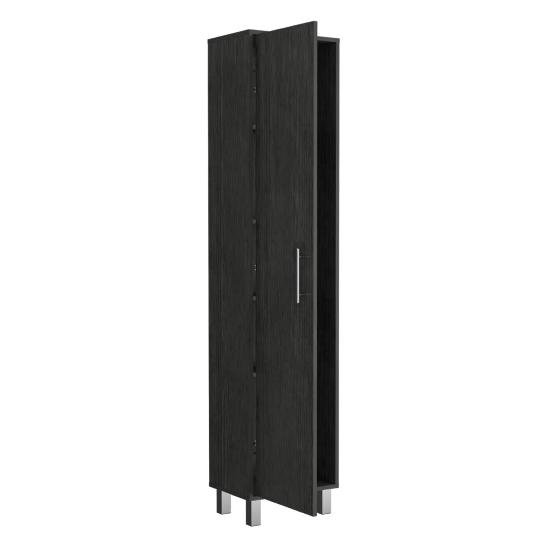 71" Gray Wood Pantry Or Storage Closet