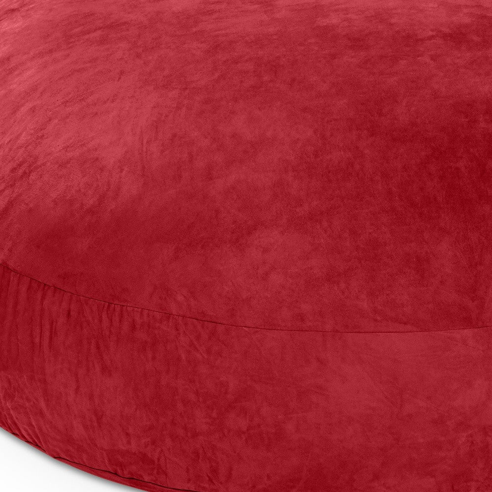 72" Cinnabar Microsuede Bean Bag Chair