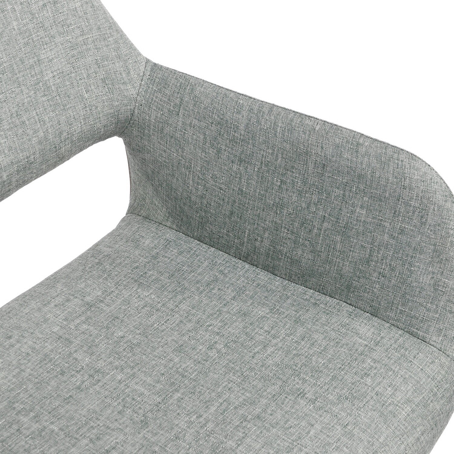 22" Gray and Brown Upholstered Arm Chair