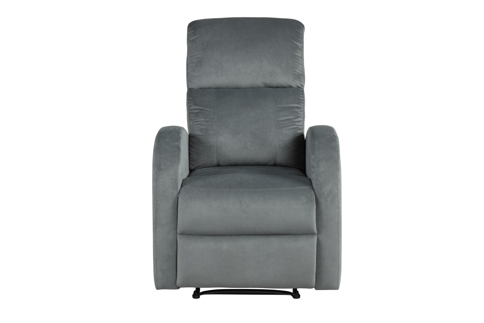 28" Gray Velvet Power Club Recliner