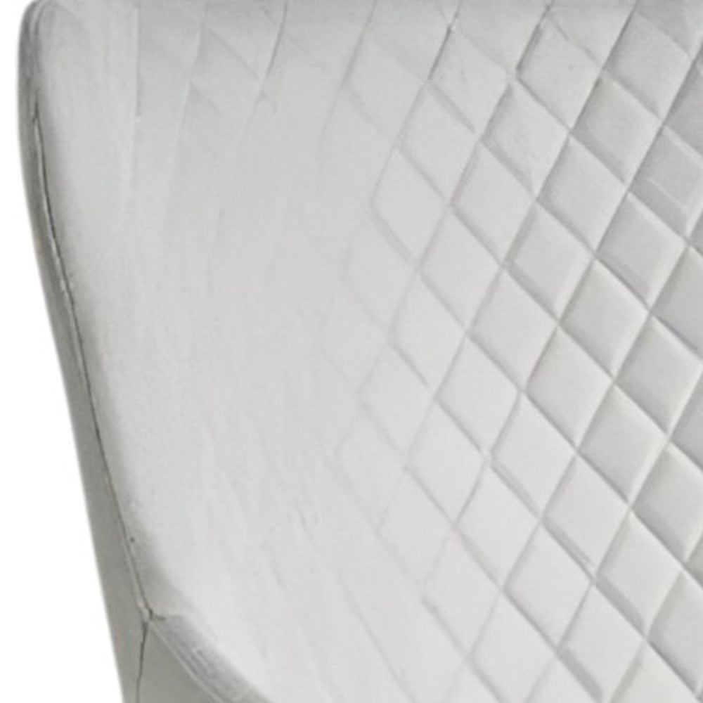 28" Beige and Black Fabric Wingback Chair