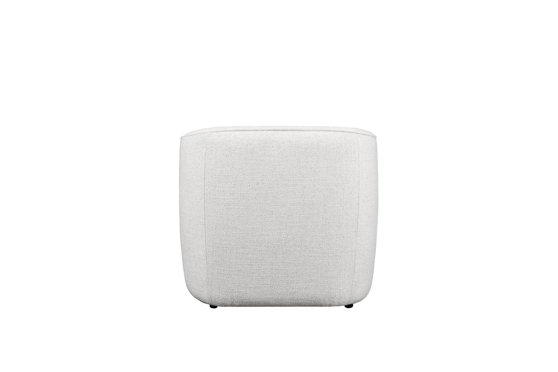 32" Off White Fabric Barrel Club Chair