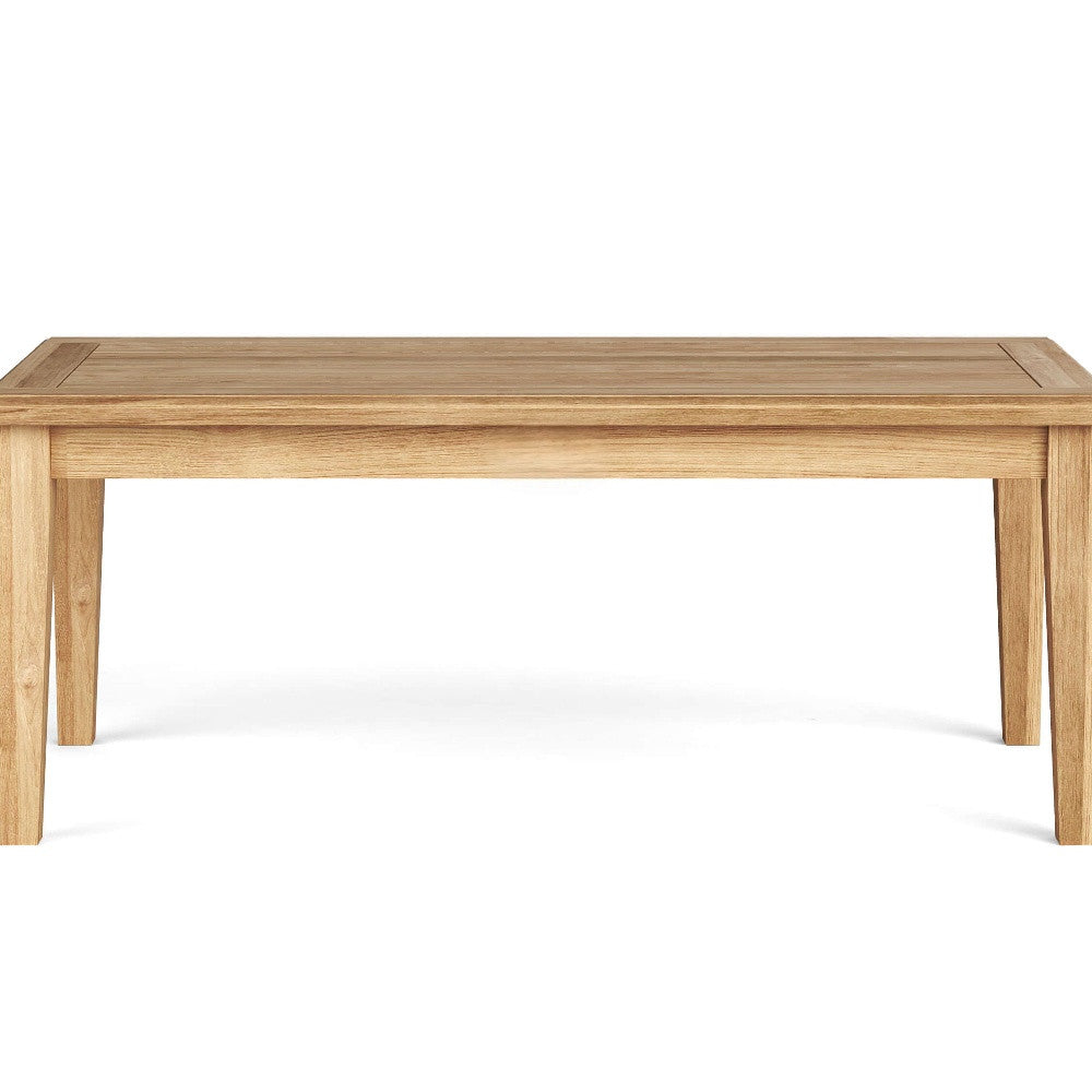 47" Natural Solid Wood Outdoor Coffee Table
