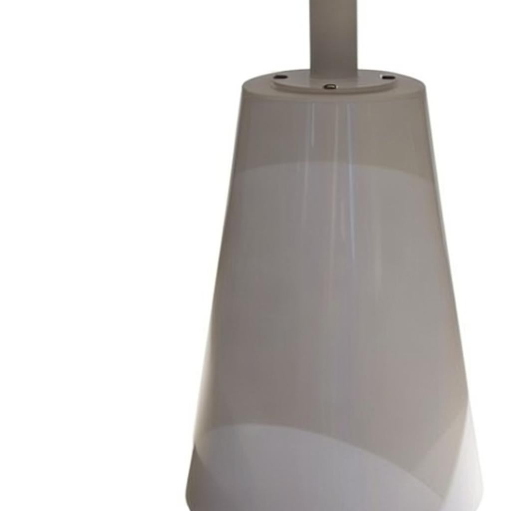 36" White Wood and Metal Pedestal Base Round Top Dining Table