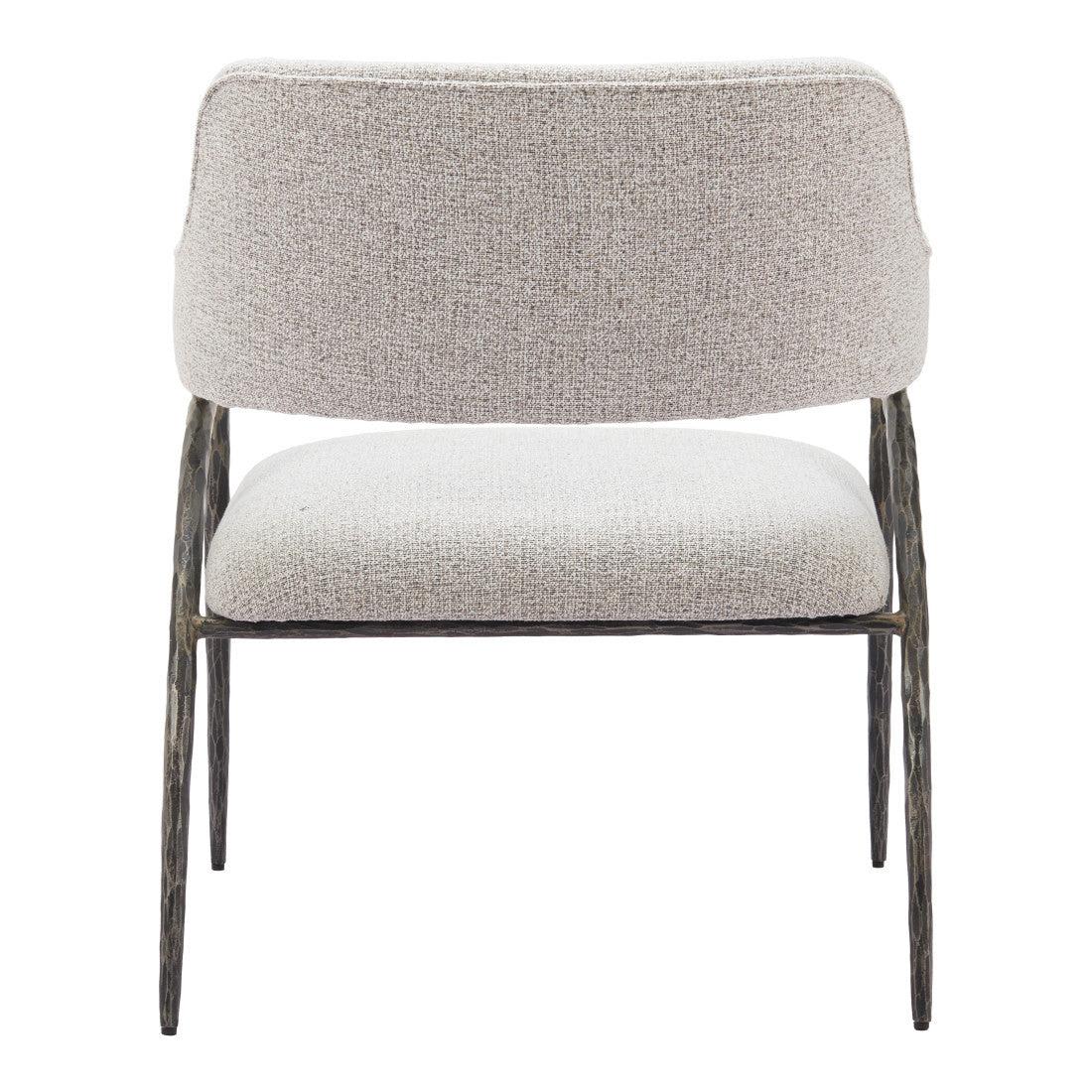 28" Gray And Black Upholstered Arm Chair