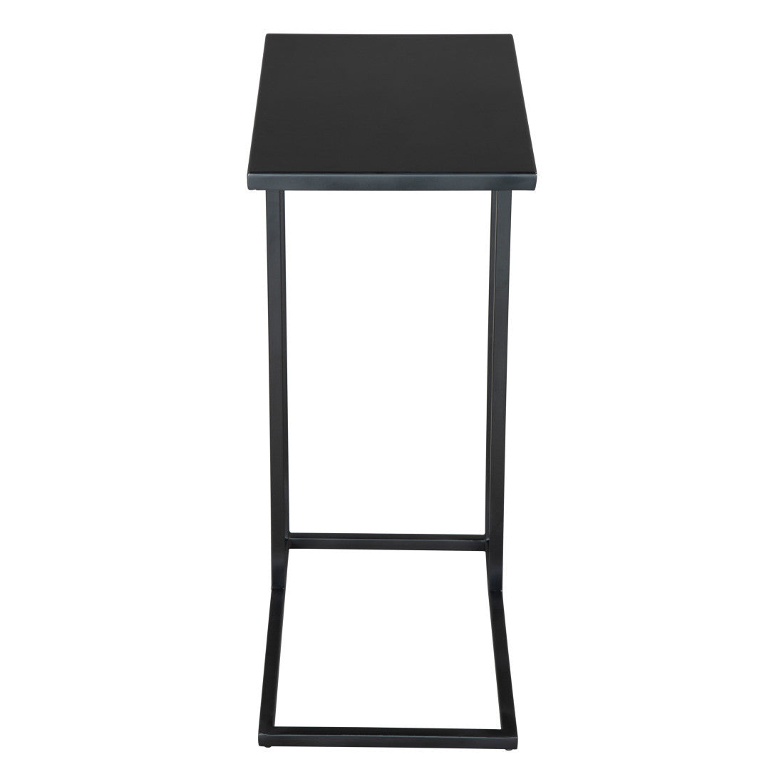 24" Black Iron Abstract End Table