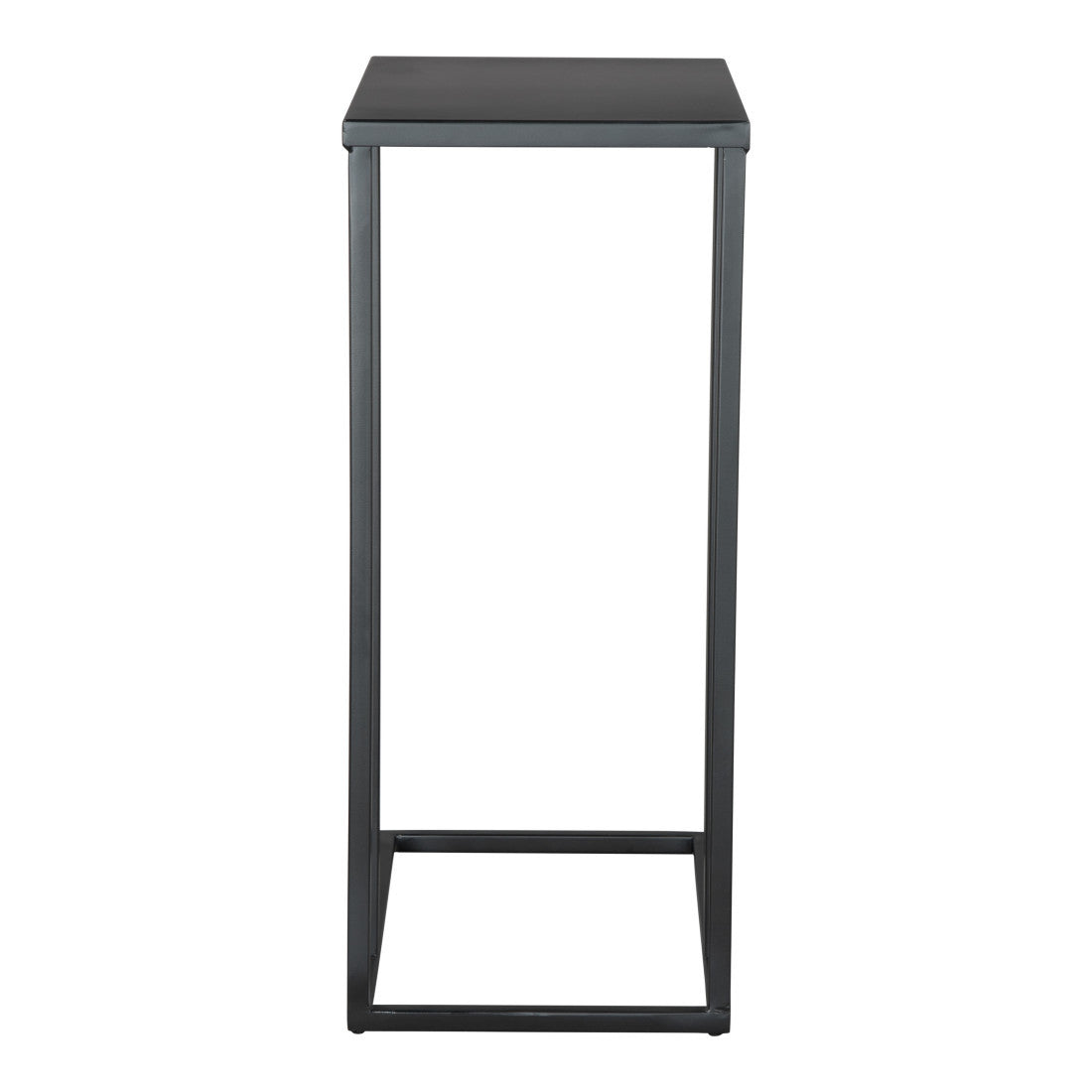 24" Black Iron Abstract End Table