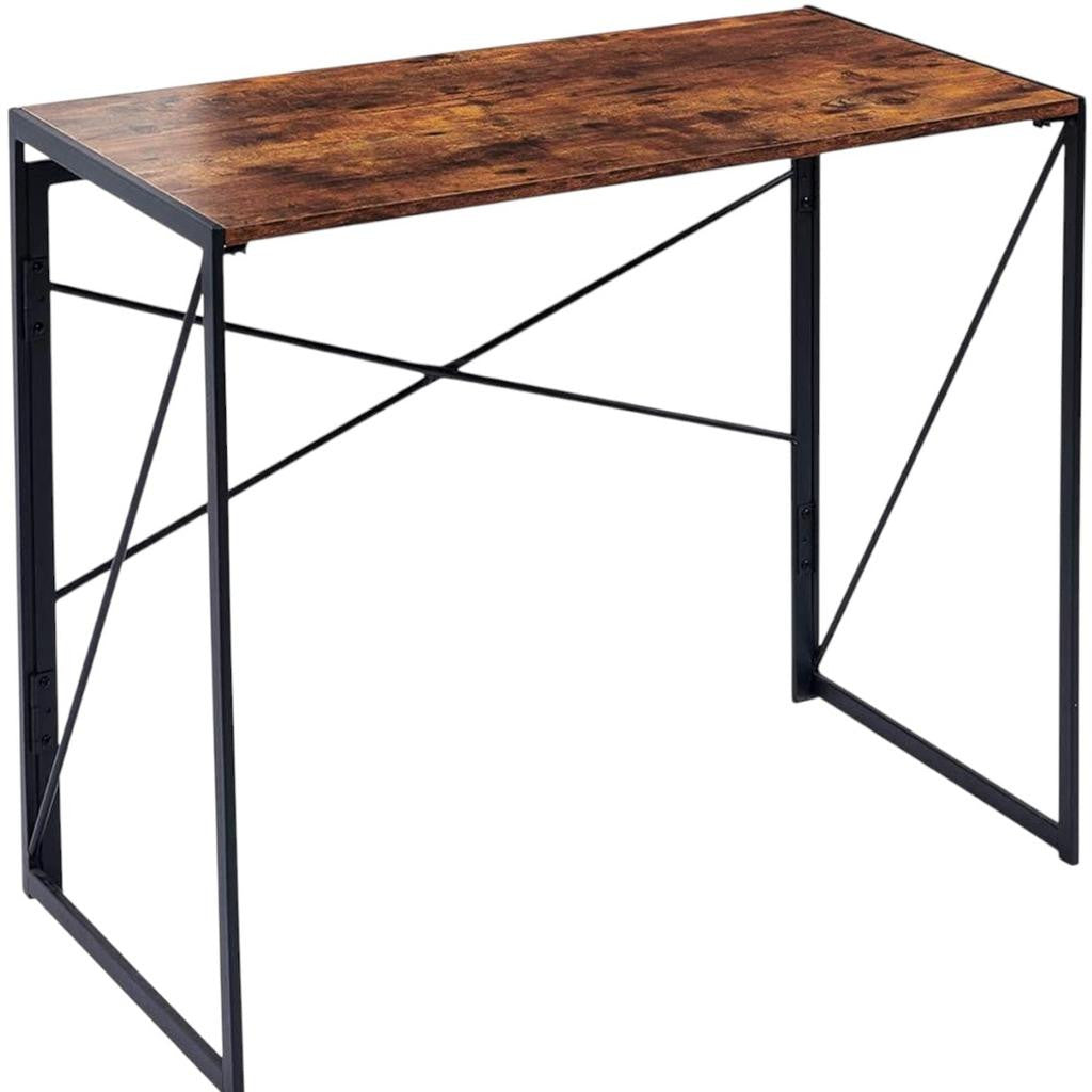 39" Brown and Black Computer Desk