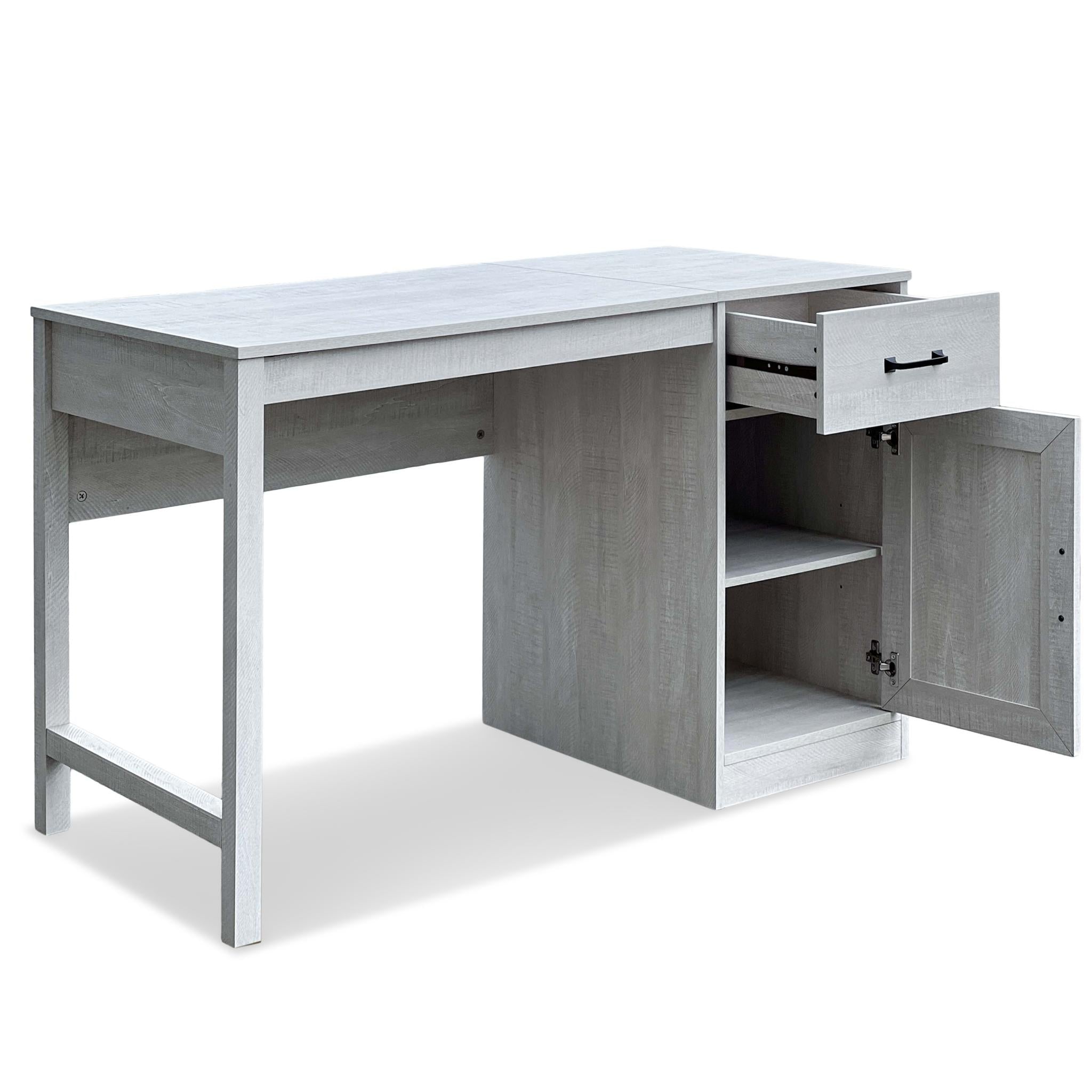 47" Light Gray Wood Writing Desk