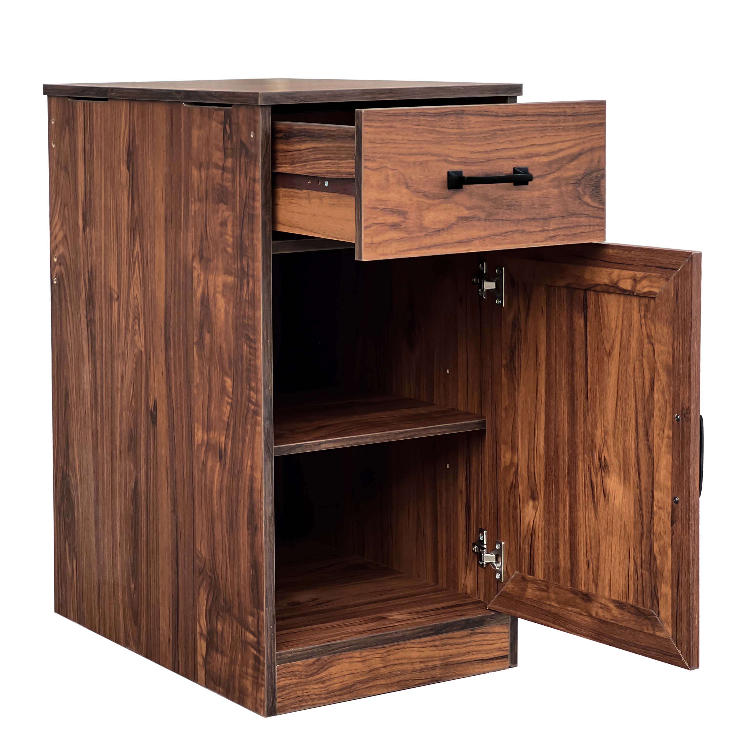 47" Walnut Wood Writing Desk