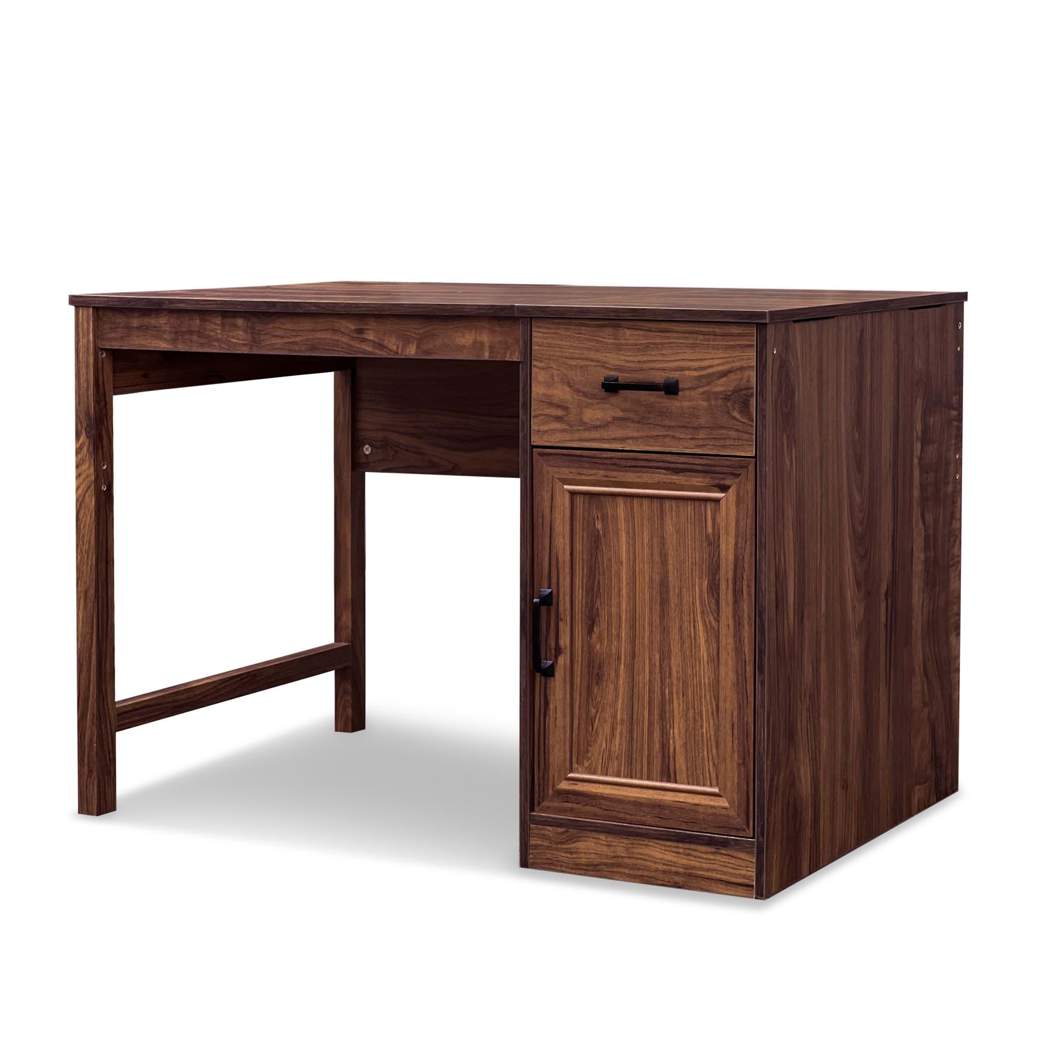 47" Walnut Wood Writing Desk