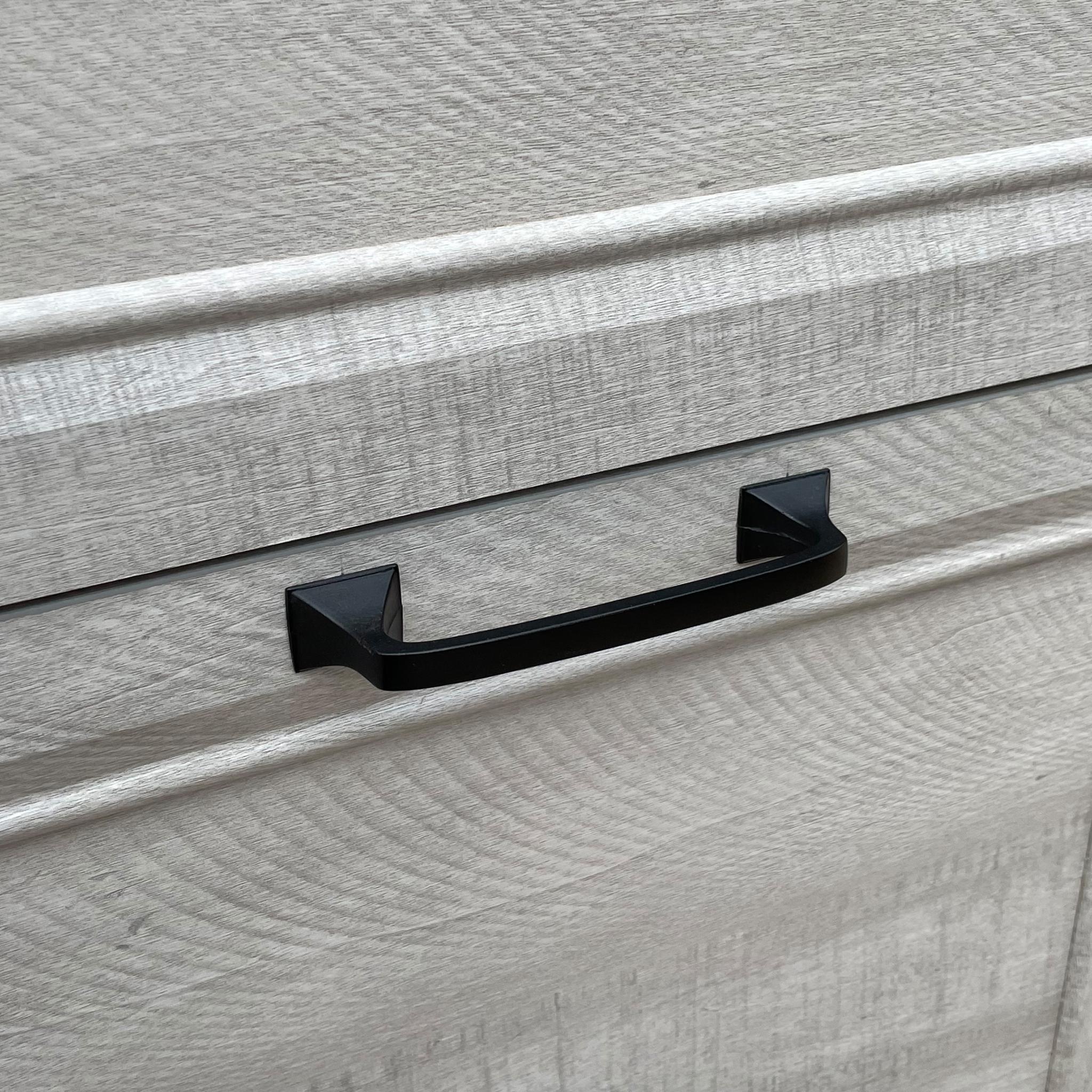 30" Light Gray Distressed Wood Two Drawers Filing Cabinet
