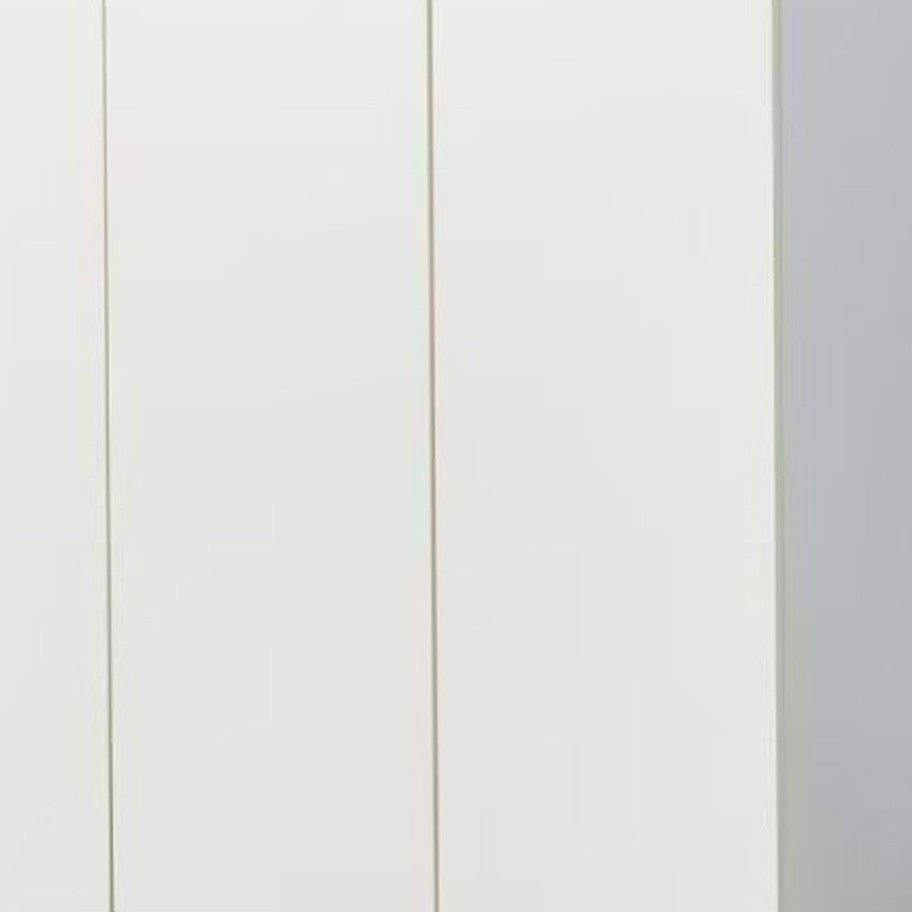 74" White Six Door Combo Dresser
