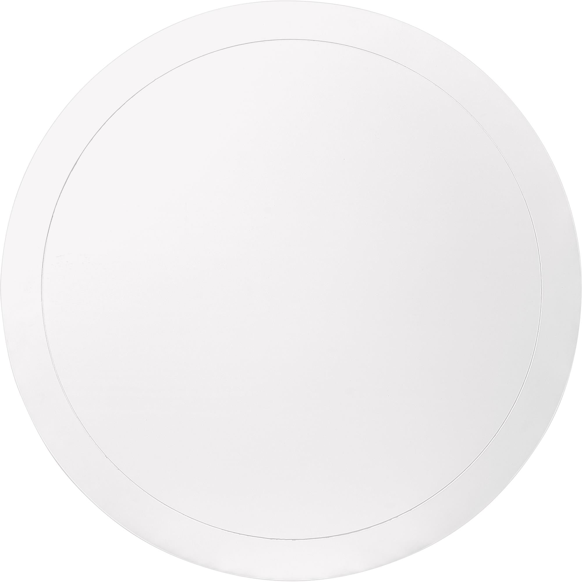 39" White Solid Wood Round Top Dining Table