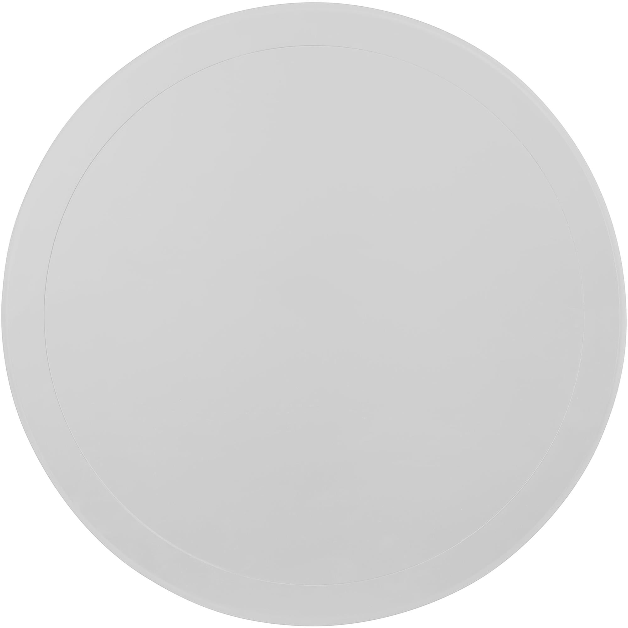 39" White Solid Wood Round Top Dining Table