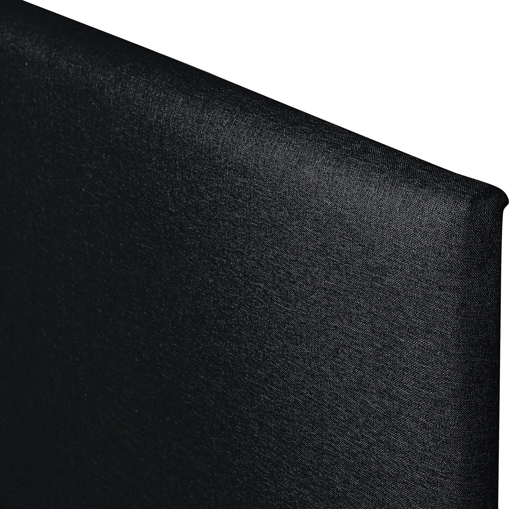 Black Upholstered Queen Bed Frame
