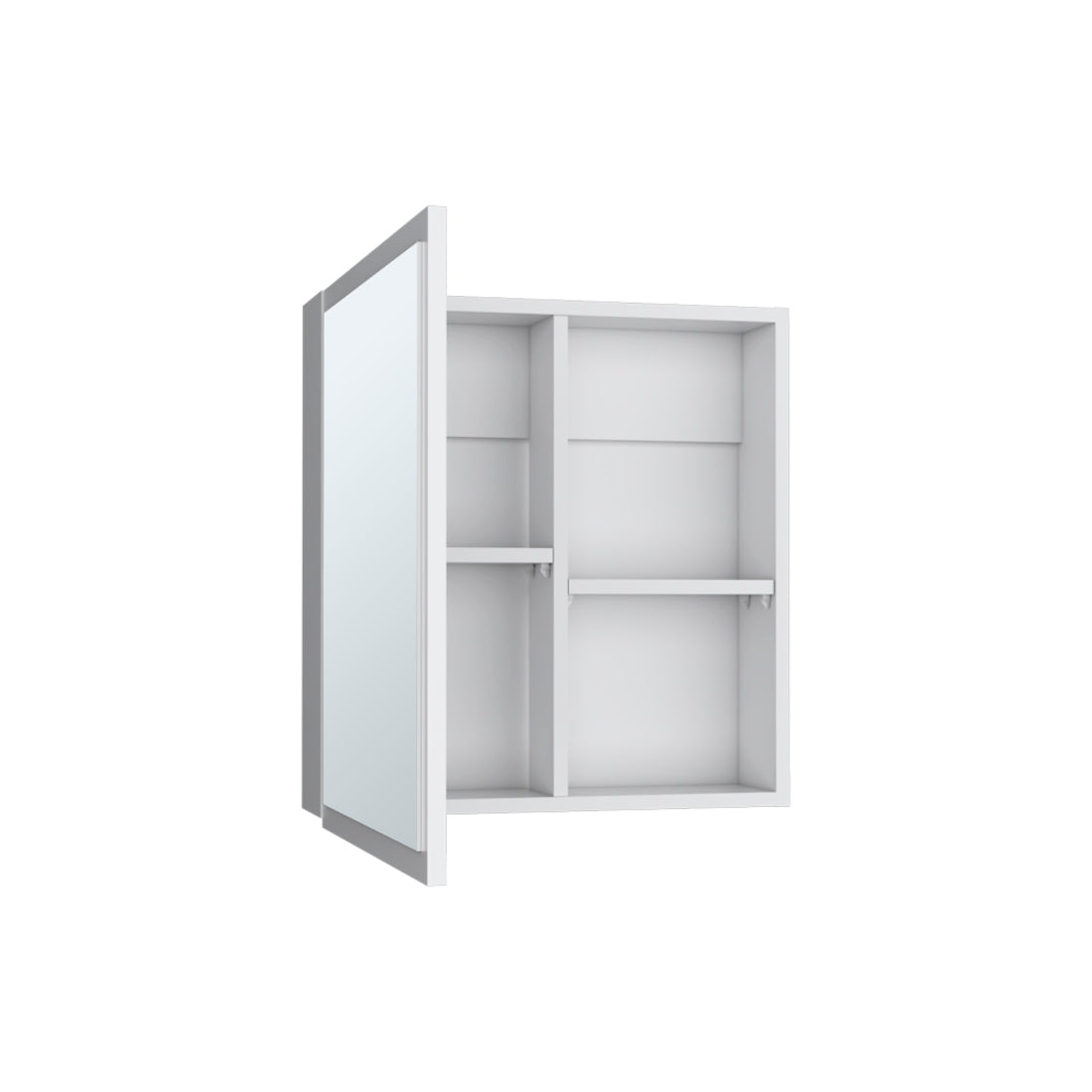 20" White Wood Floating Bathroom Vanity And Medicine Cabinet With Mirror