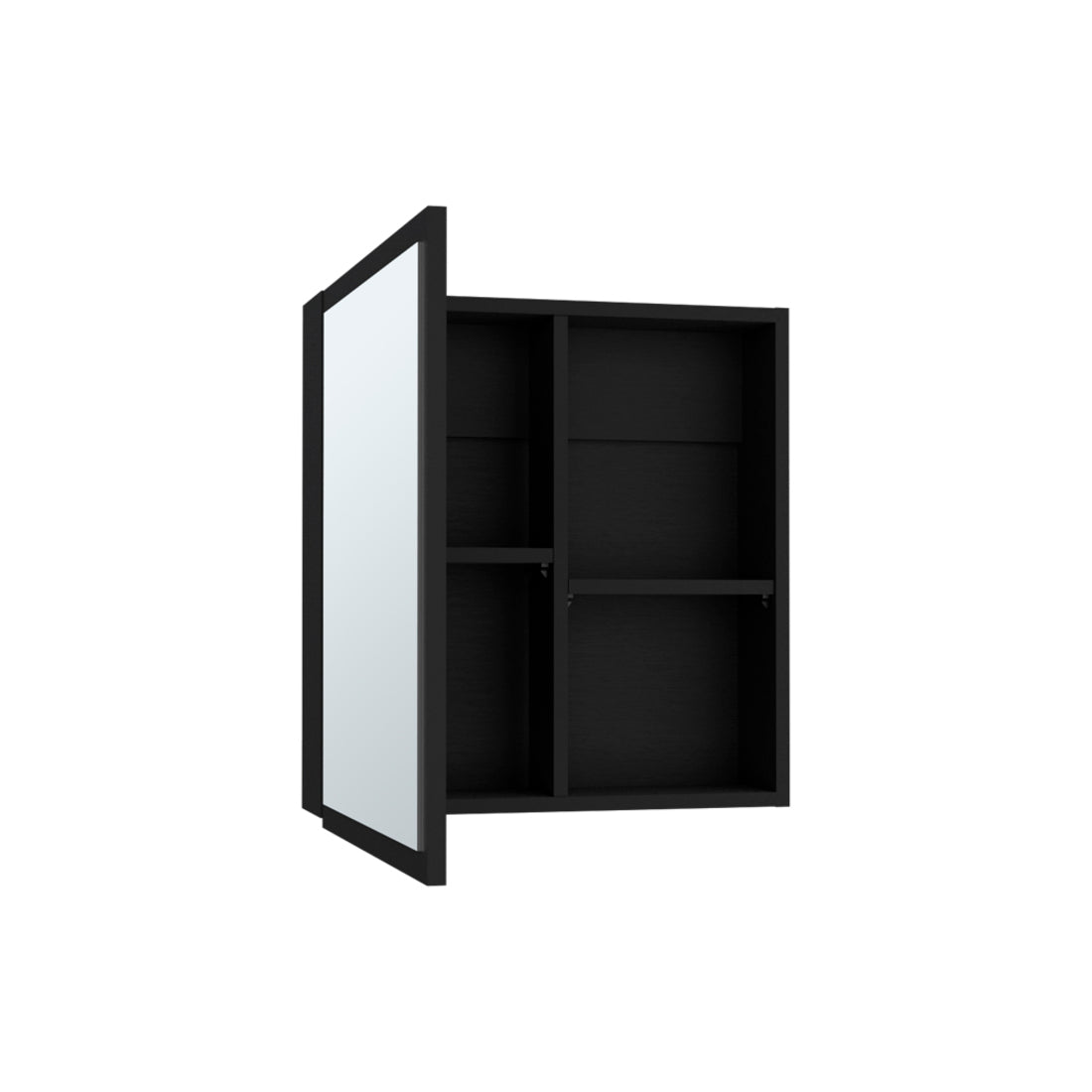 20" Black Wood Floating Bathroom Vanity