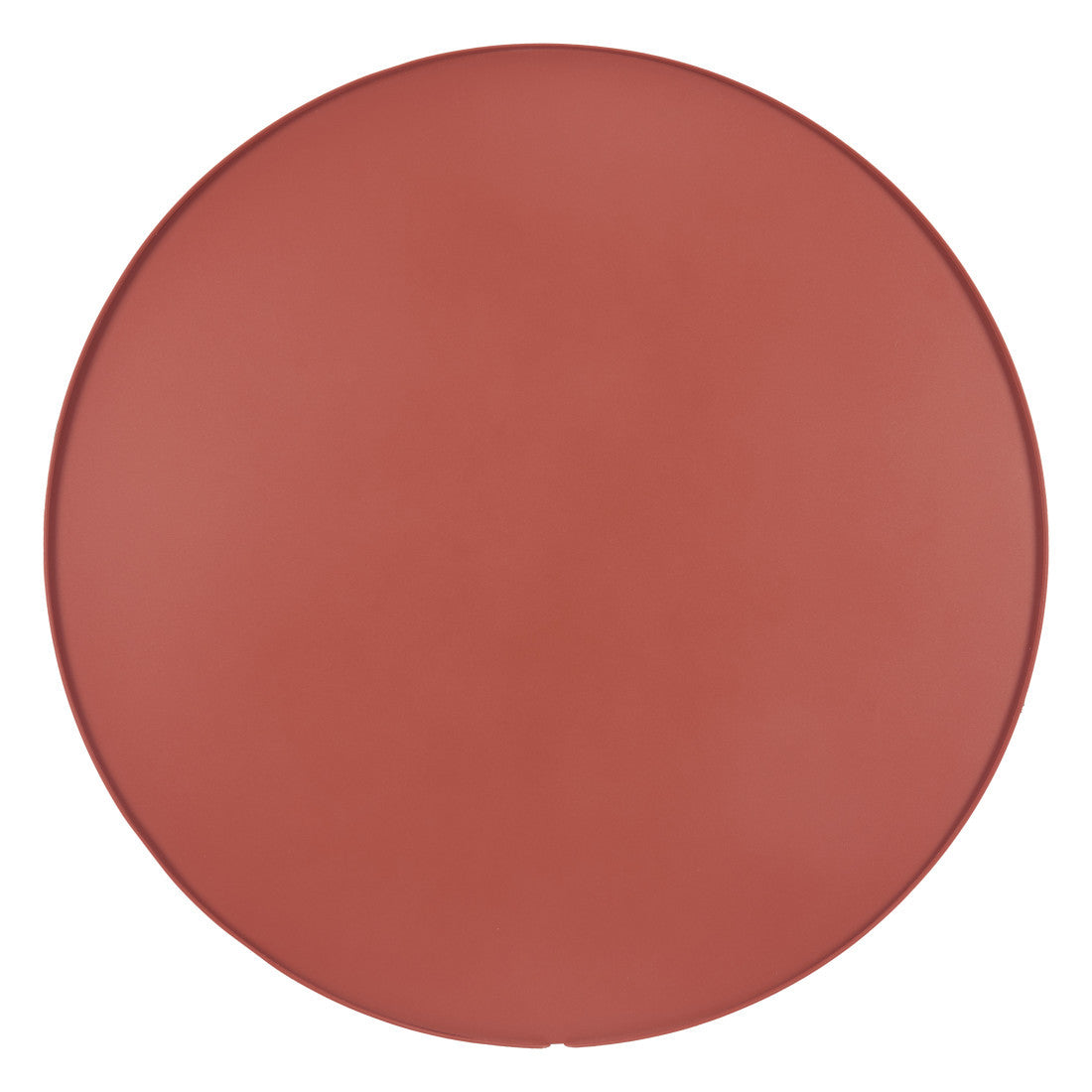 19" Brown Aluminum Round Drum End Table