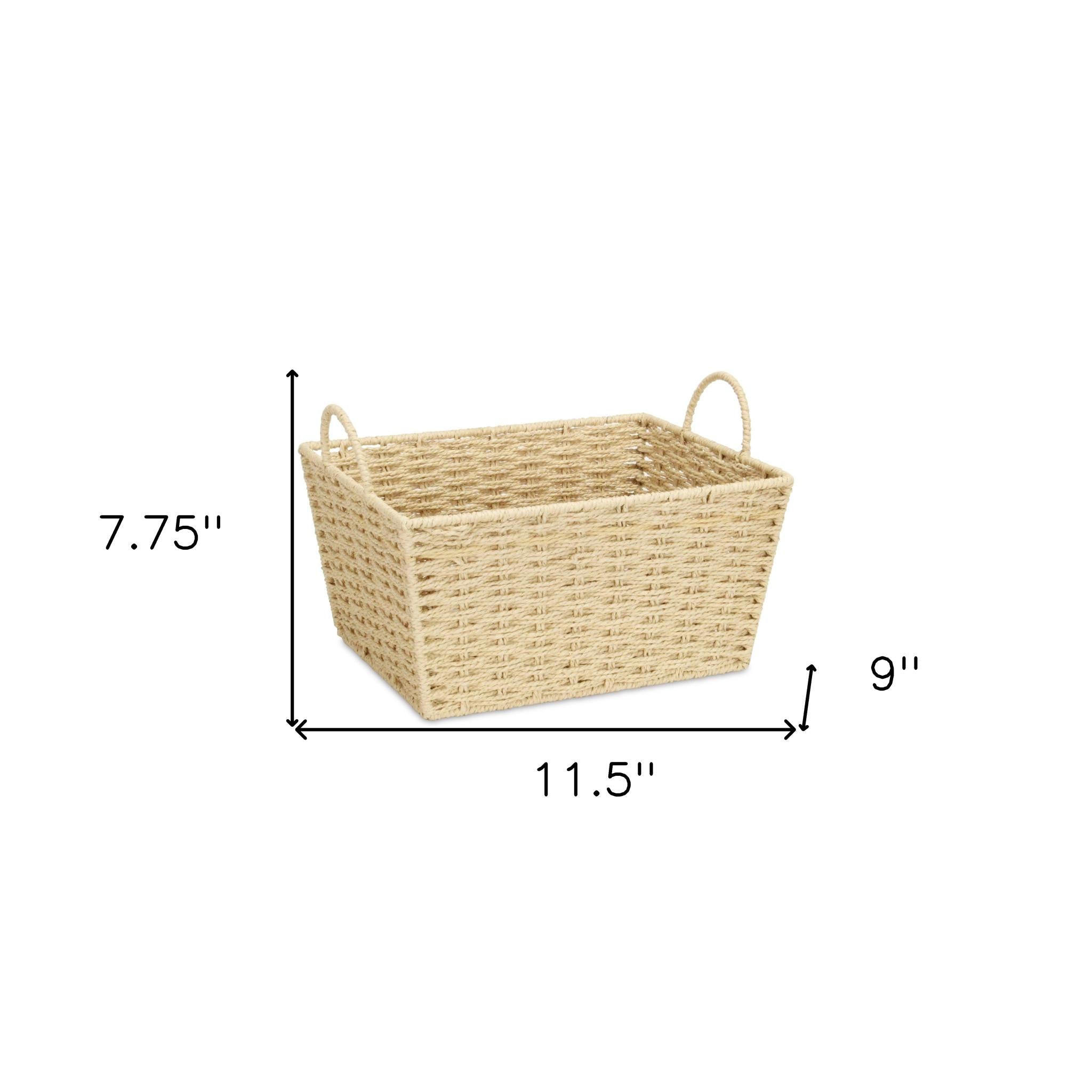 12" Natural Rope Basket