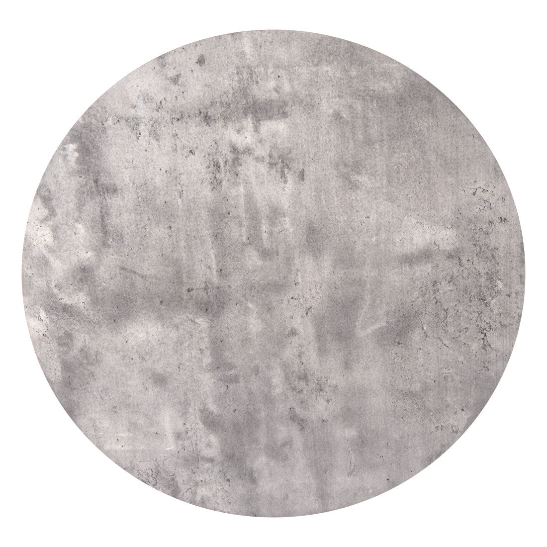 Set of Two Gray and Black Wood and Steel Round Nested Coffee Tables