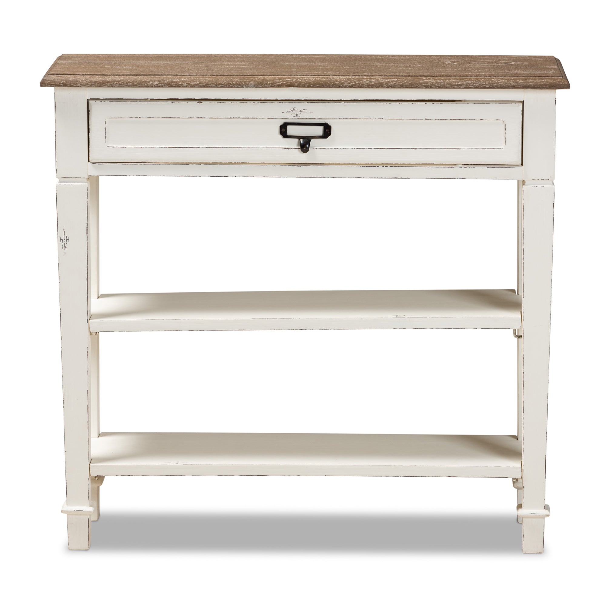 Baxton Studio Dauphine Traditional French Accent Console Table-1 Drawer