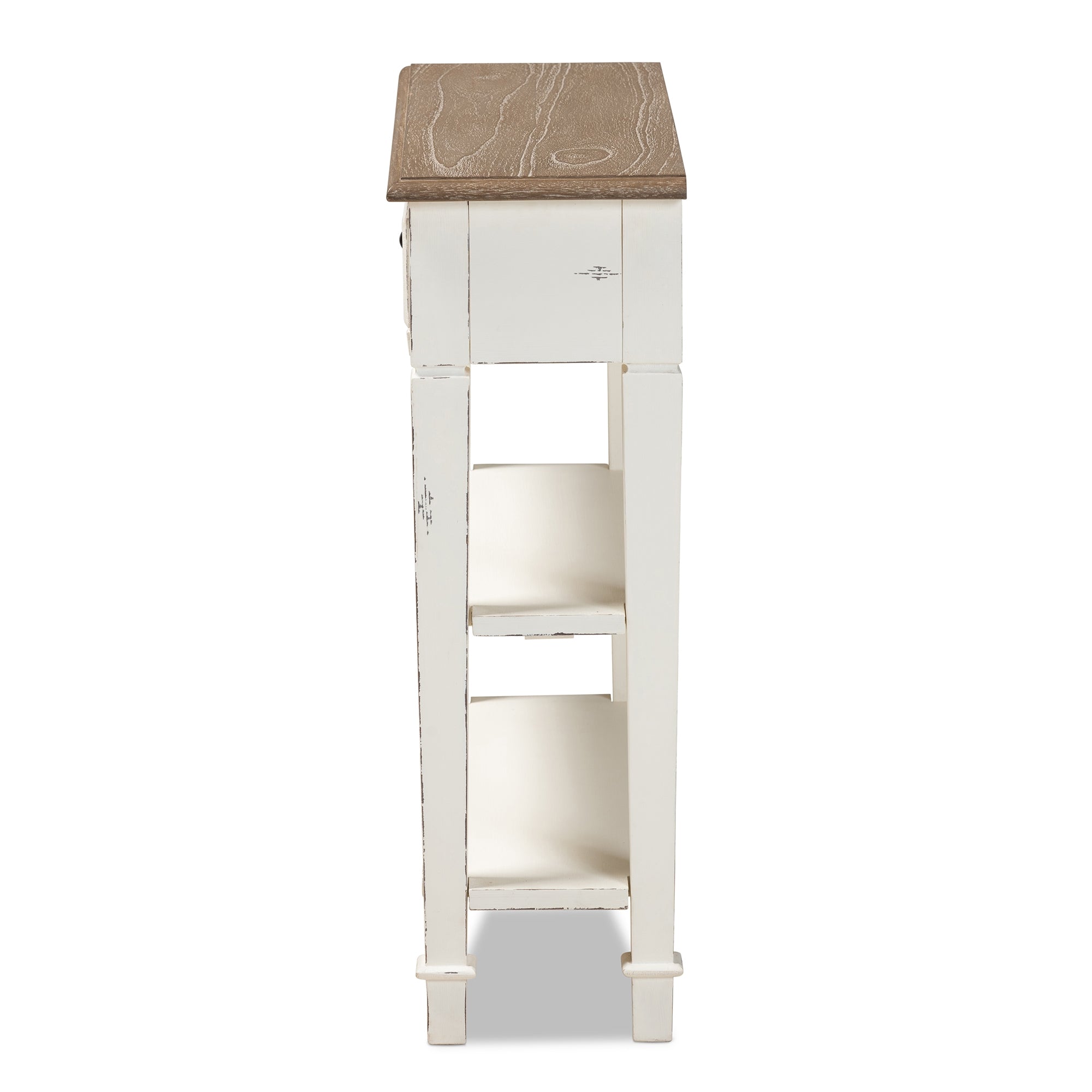 Baxton Studio Dauphine Traditional French Accent Console Table-1 Drawer
