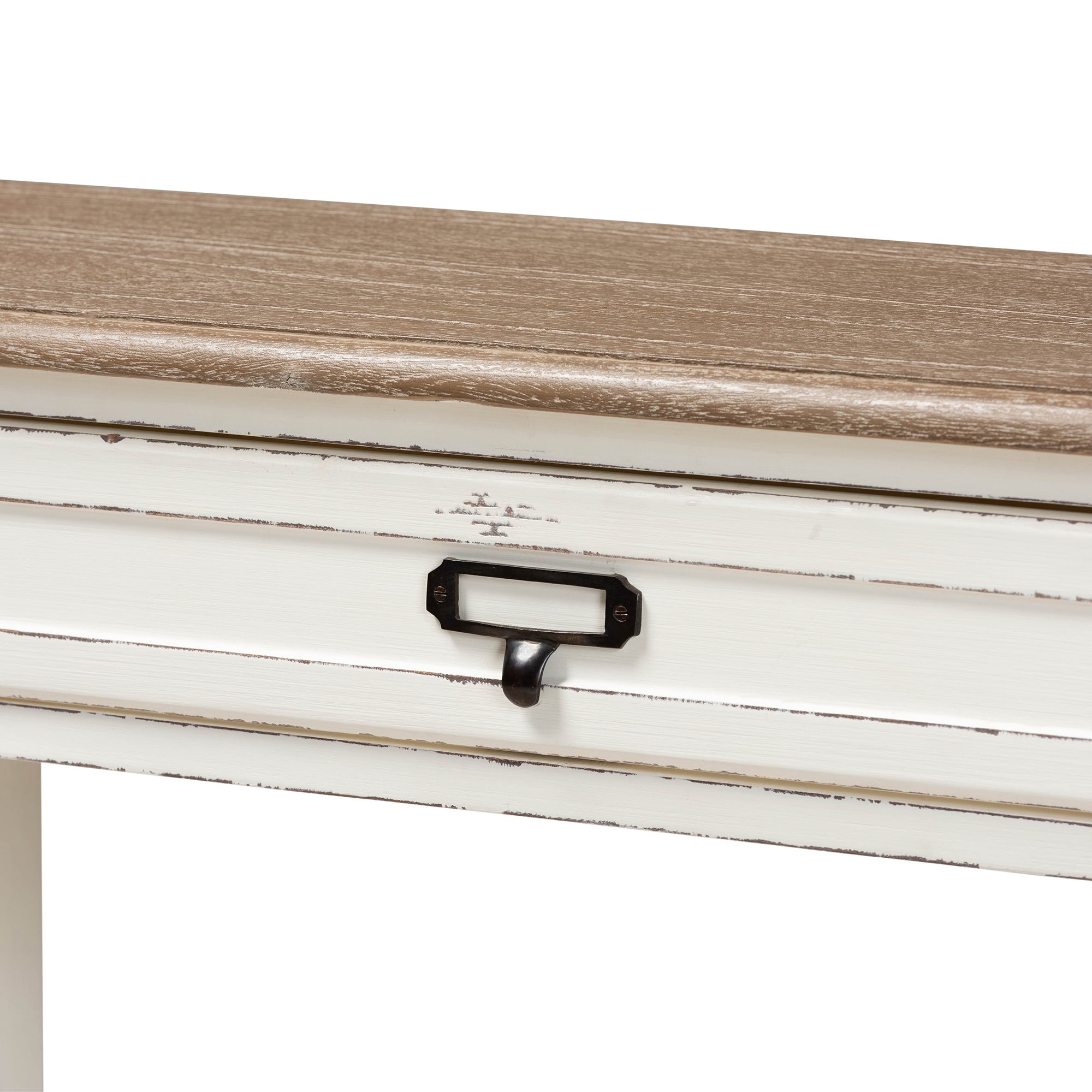 Baxton Studio Dauphine Traditional French Accent Console Table-1 Drawer