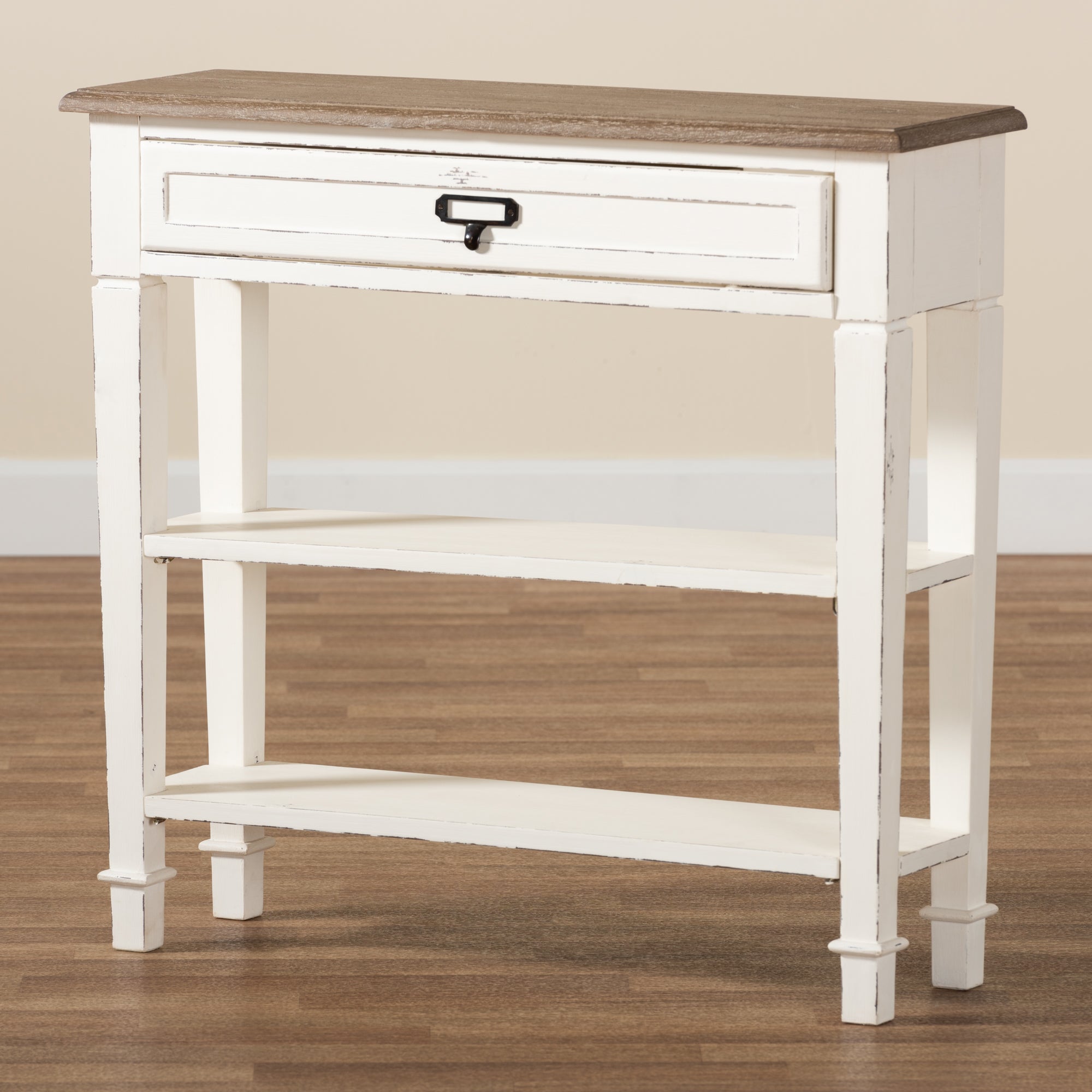 Baxton Studio Dauphine Traditional French Accent Console Table-1 Drawer